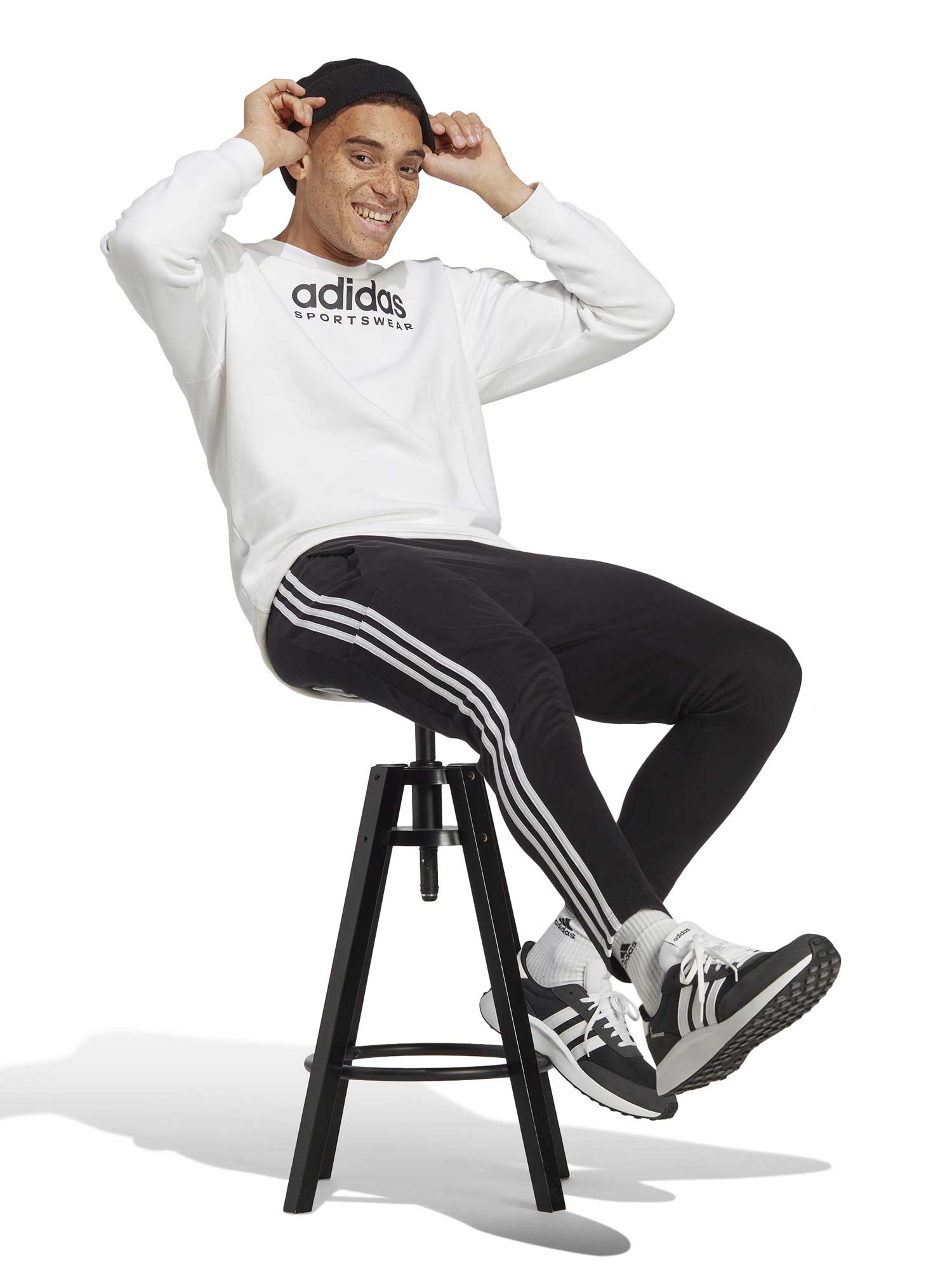 ADIDAS SPORTSWEAR Спортно долнище Essentials Single Jersey 3-Stripes