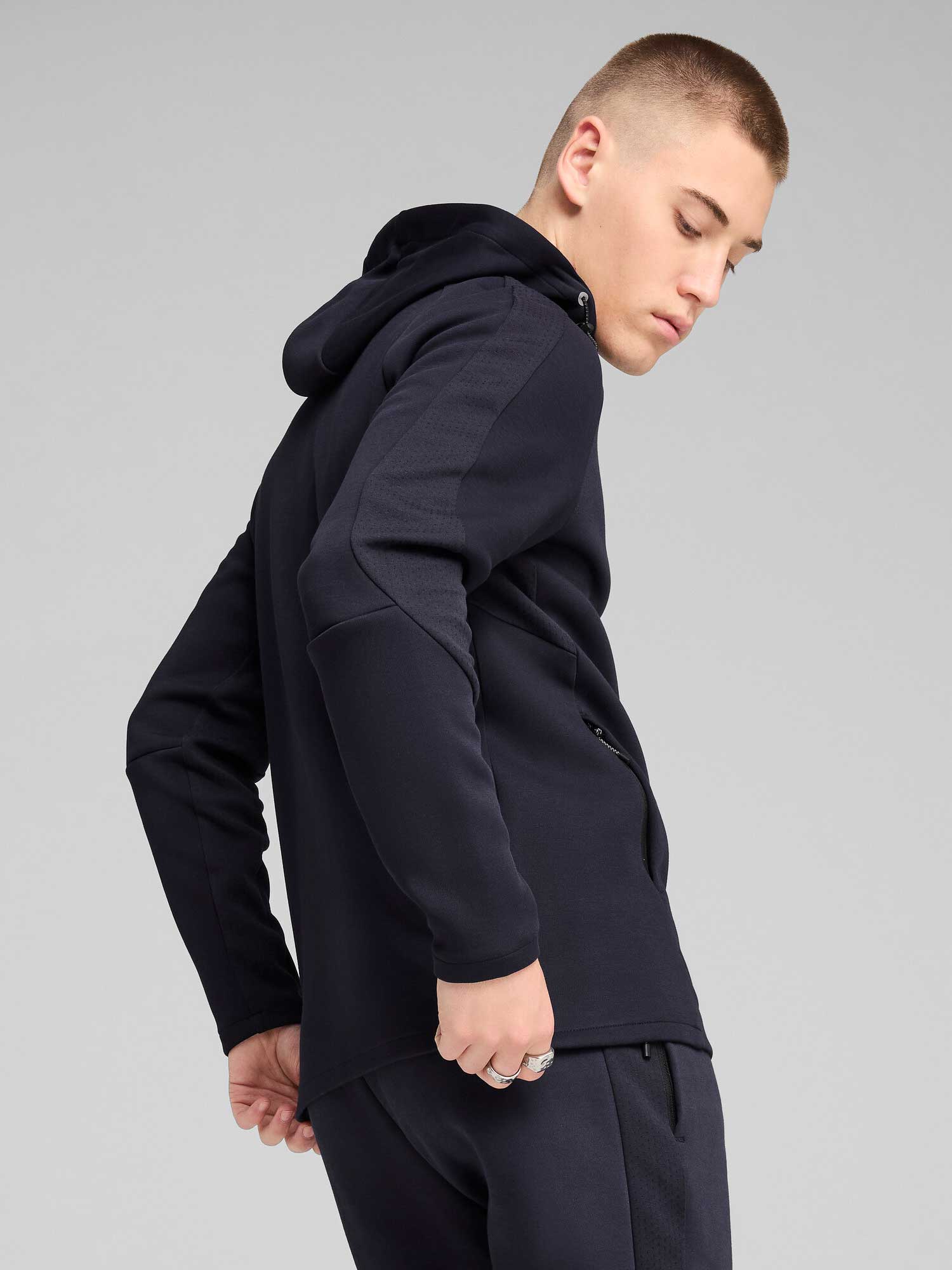 PUMA Суитшърт EVOSTRIPE Full-Zip Hoodie DK