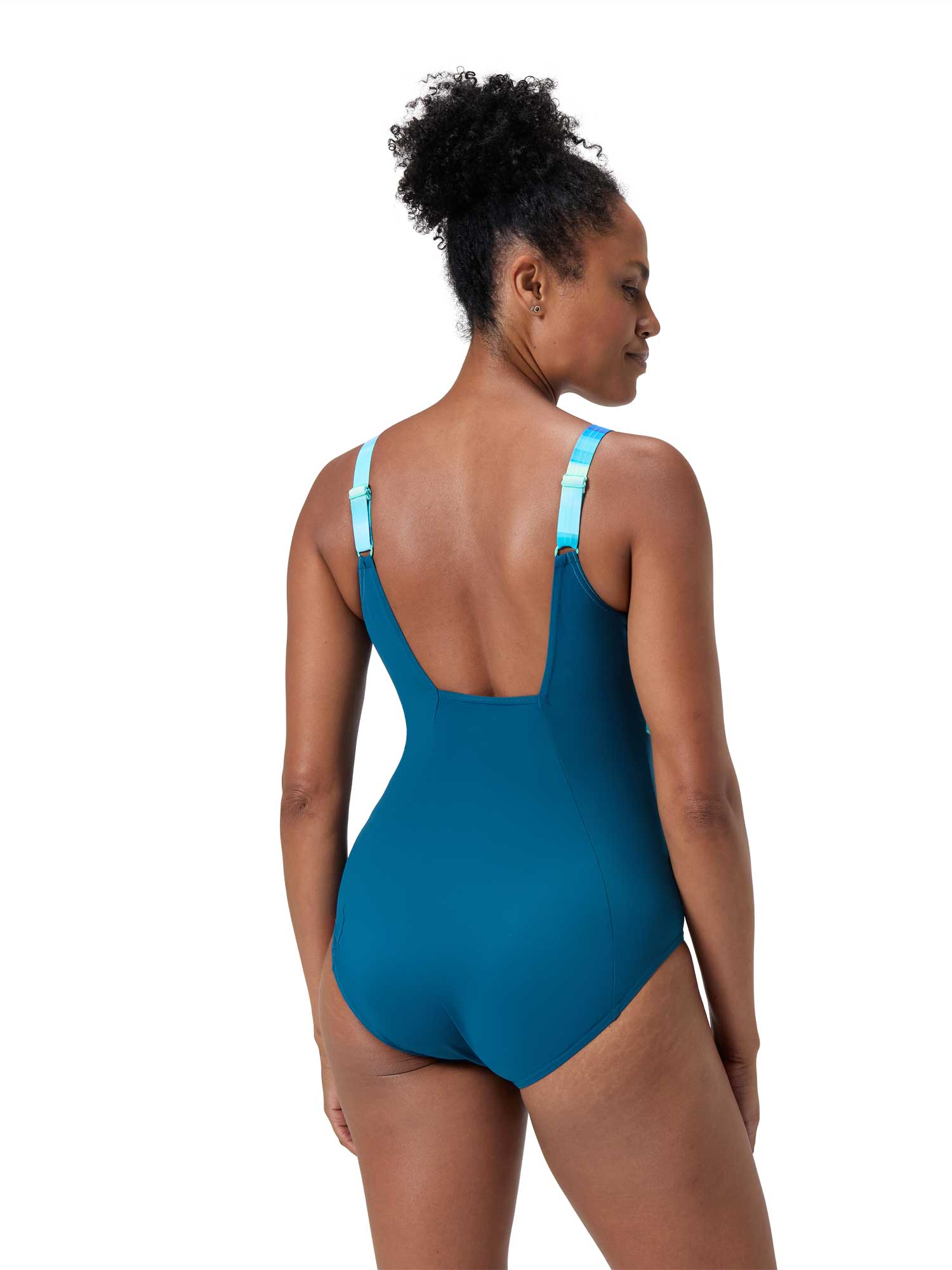 SPEEDO Цял бански WOMENS SHAPING CONTOURECLIPSE PRINTED