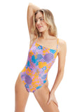 SPEEDO Цял бански WOMENS PRINTED ADJUSTABLE THINSTRAP