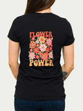 DISTRICT Тениска FLOWER POWER