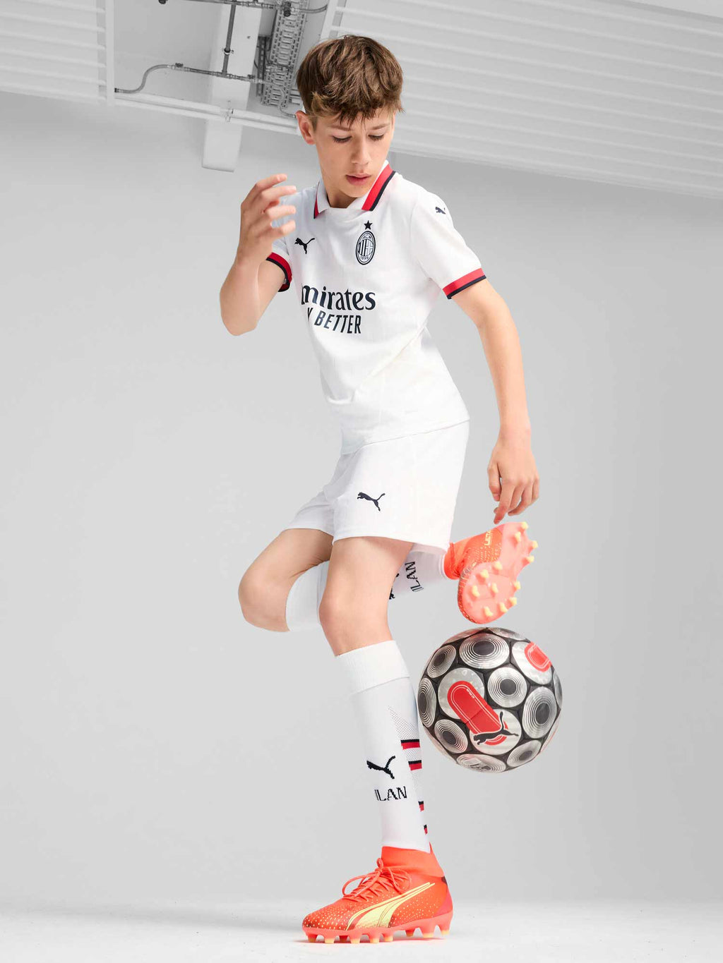 PUMA Тениска ACM Away Jersey Replica Jr
