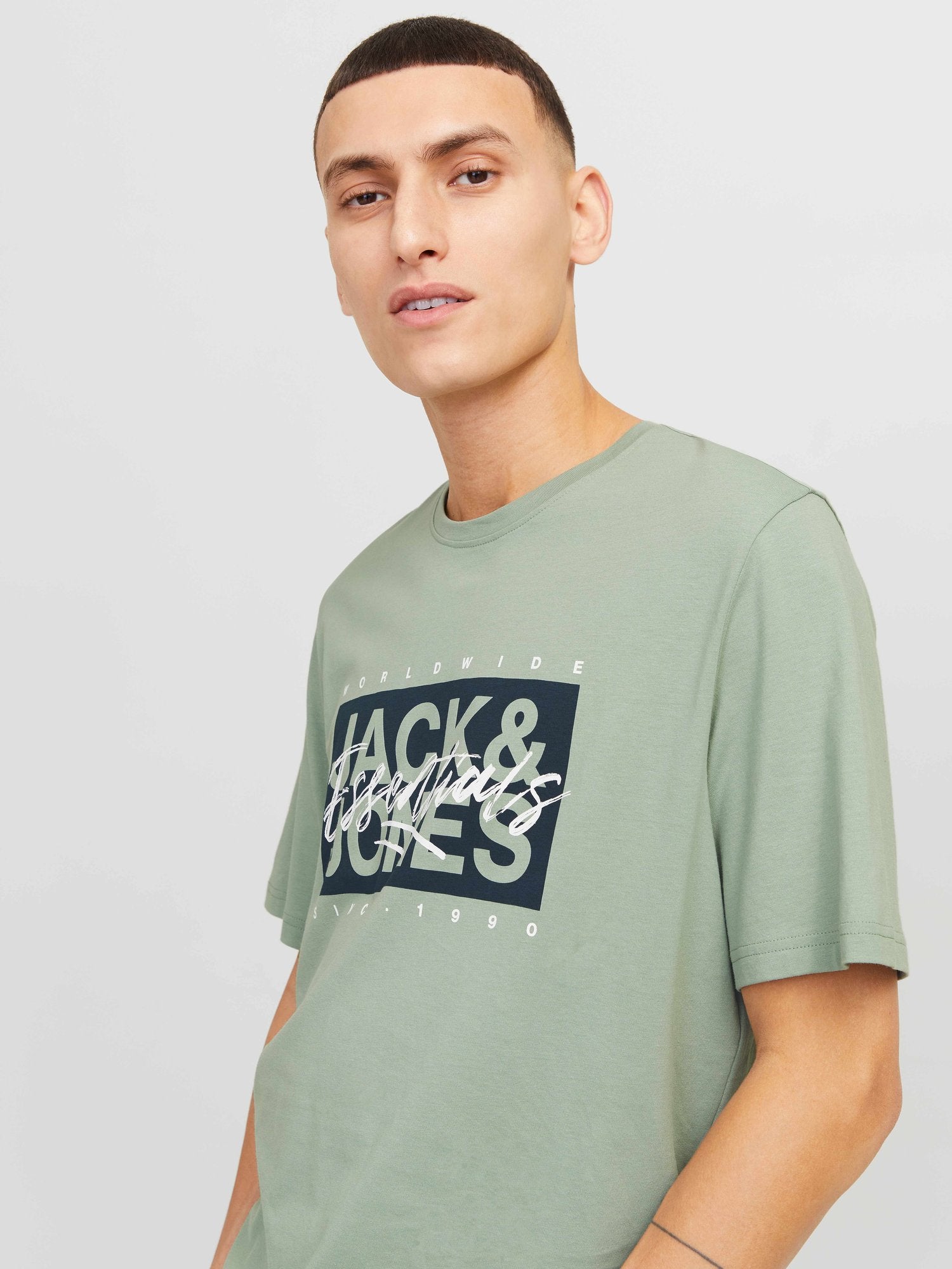 JACK & JONES Тениска JJCOLTON TEE SS CREW NECK LN