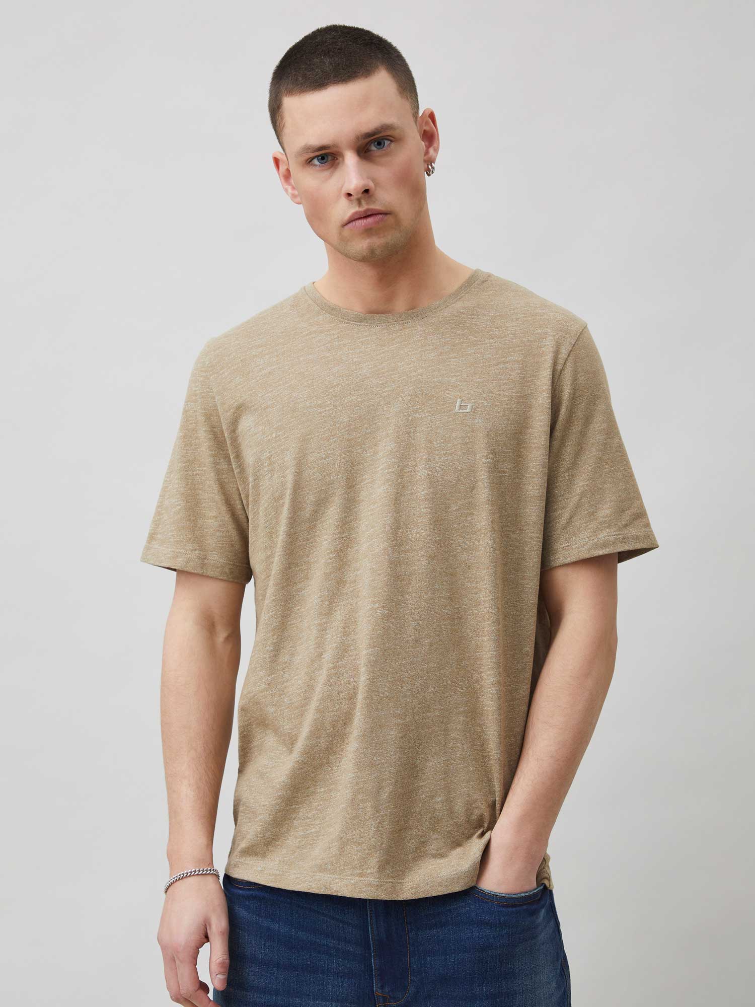 BLEND Тениска BHWilton melange tee