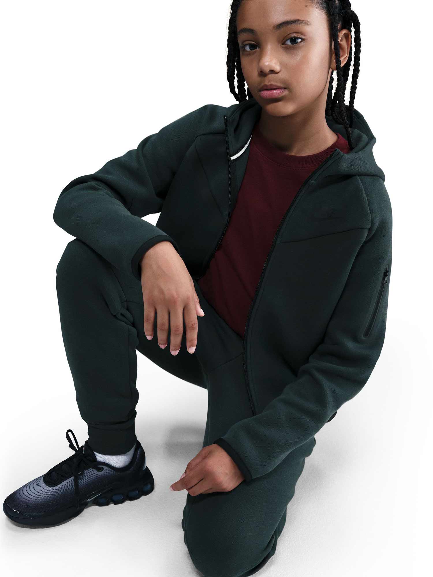 NIKE Суитшърт G NSW TCH FLC HD FZ LS - PD