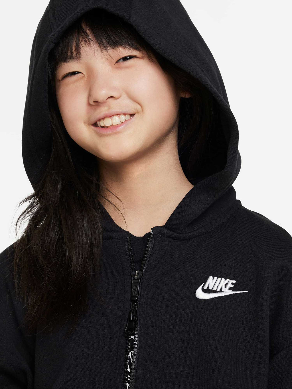 NIKE Суитшърт G NSW CLUB FLC OVRSZD FZ LBR