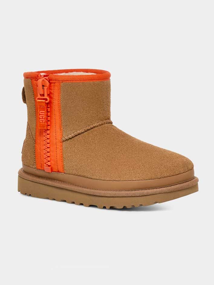 UGG Боти Classic Mini Zipper Tape Logo