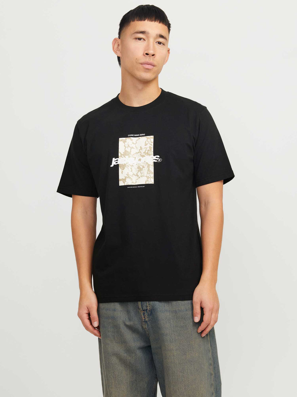 JACK & JONES Тениска JCOTARMAC CAMO FRONT TEE SS CREW NECK LN
