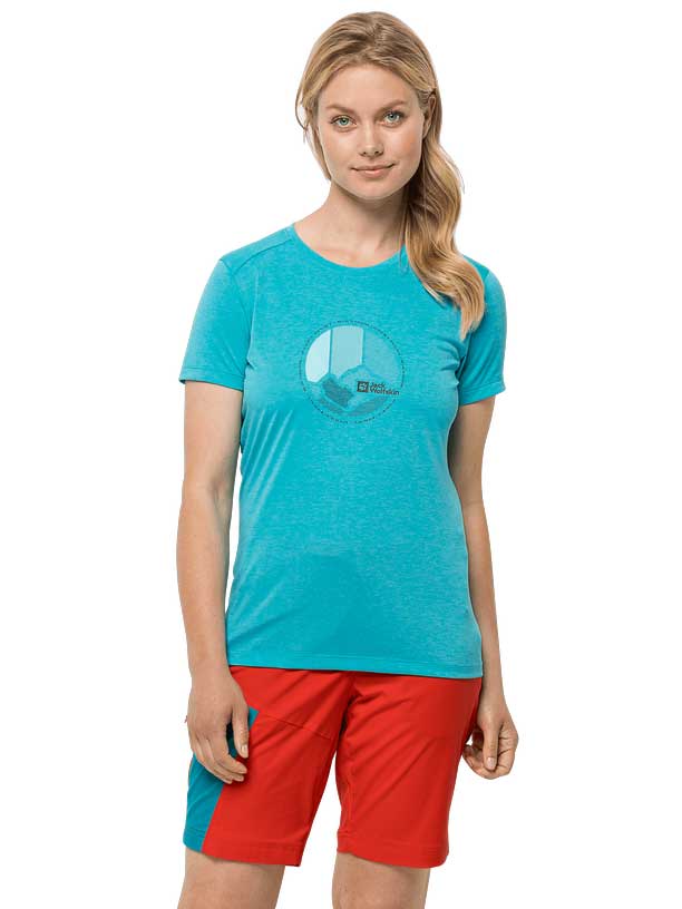 JACK WOLFSKIN Тениска CROSSTRAIL GRAPHIC T W