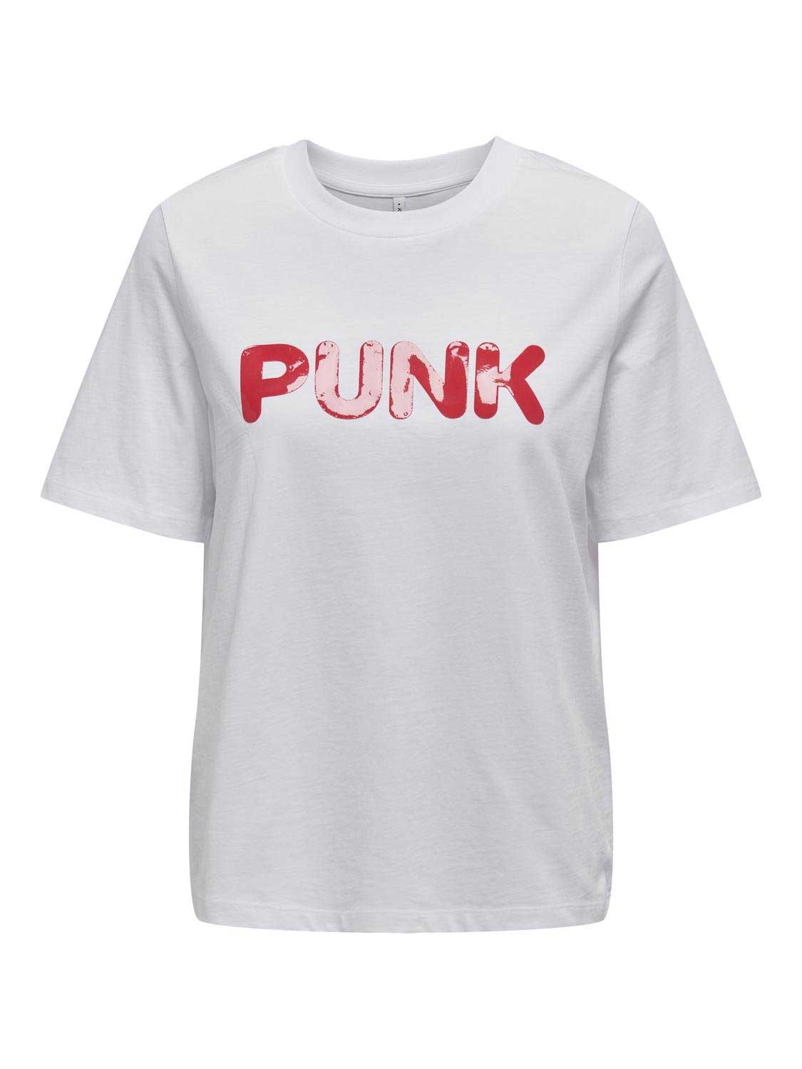 ONLY Тениска ONLCELIA BOXY S/S WORD TOP BOX JRS