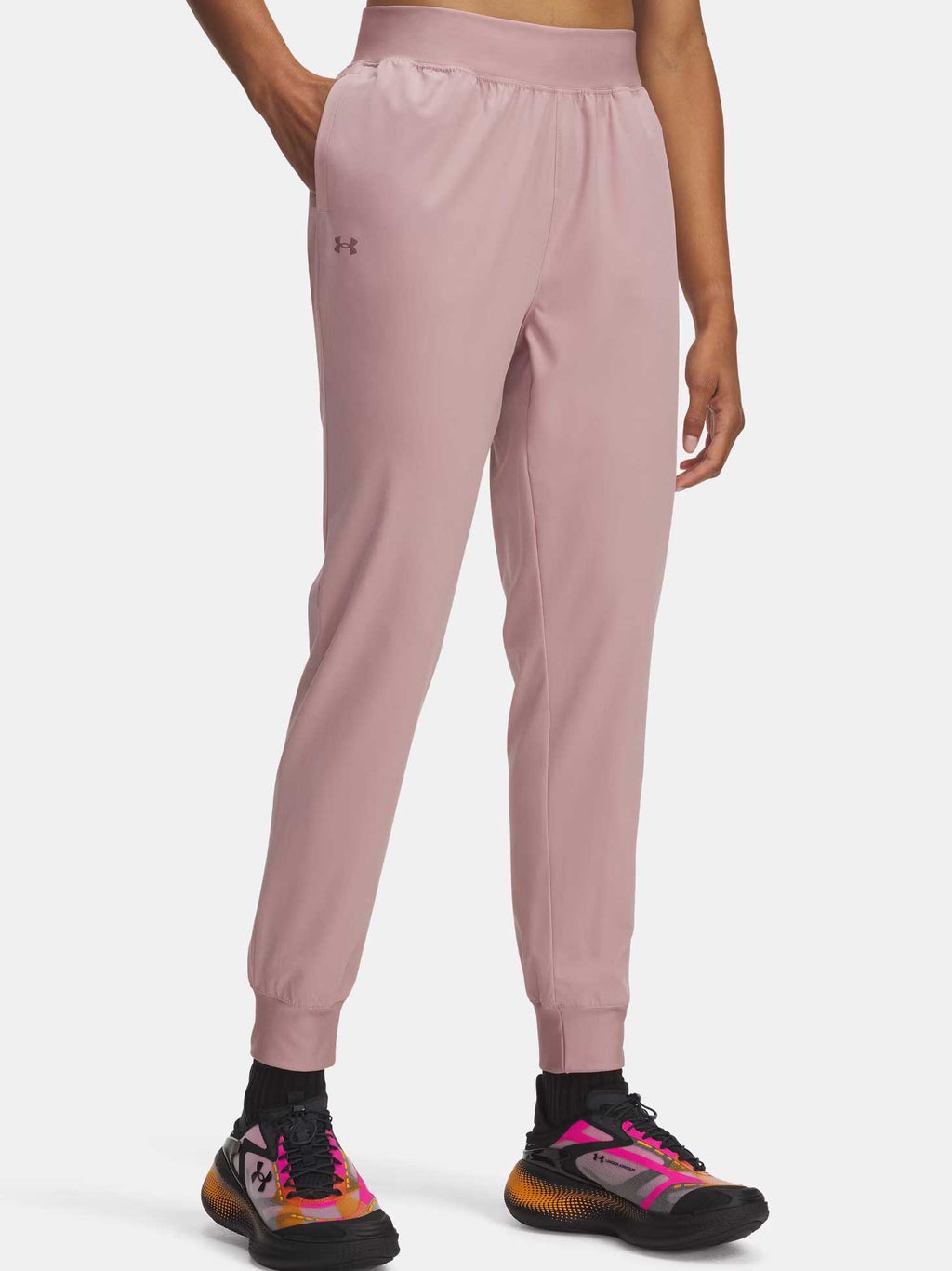 UNDER ARMOUR Спортно долнище UA Rival Hi Rise Woven Pant