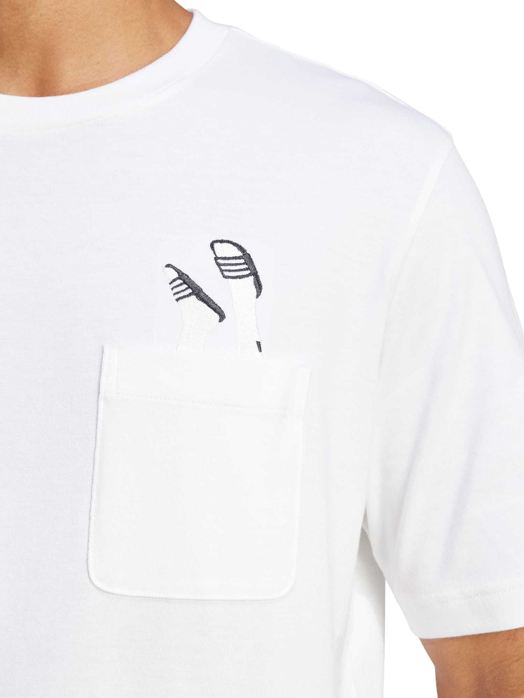 ADIDAS SPORTSWEAR Тениска Lounge Slides Graphic Pocket T-Shirt