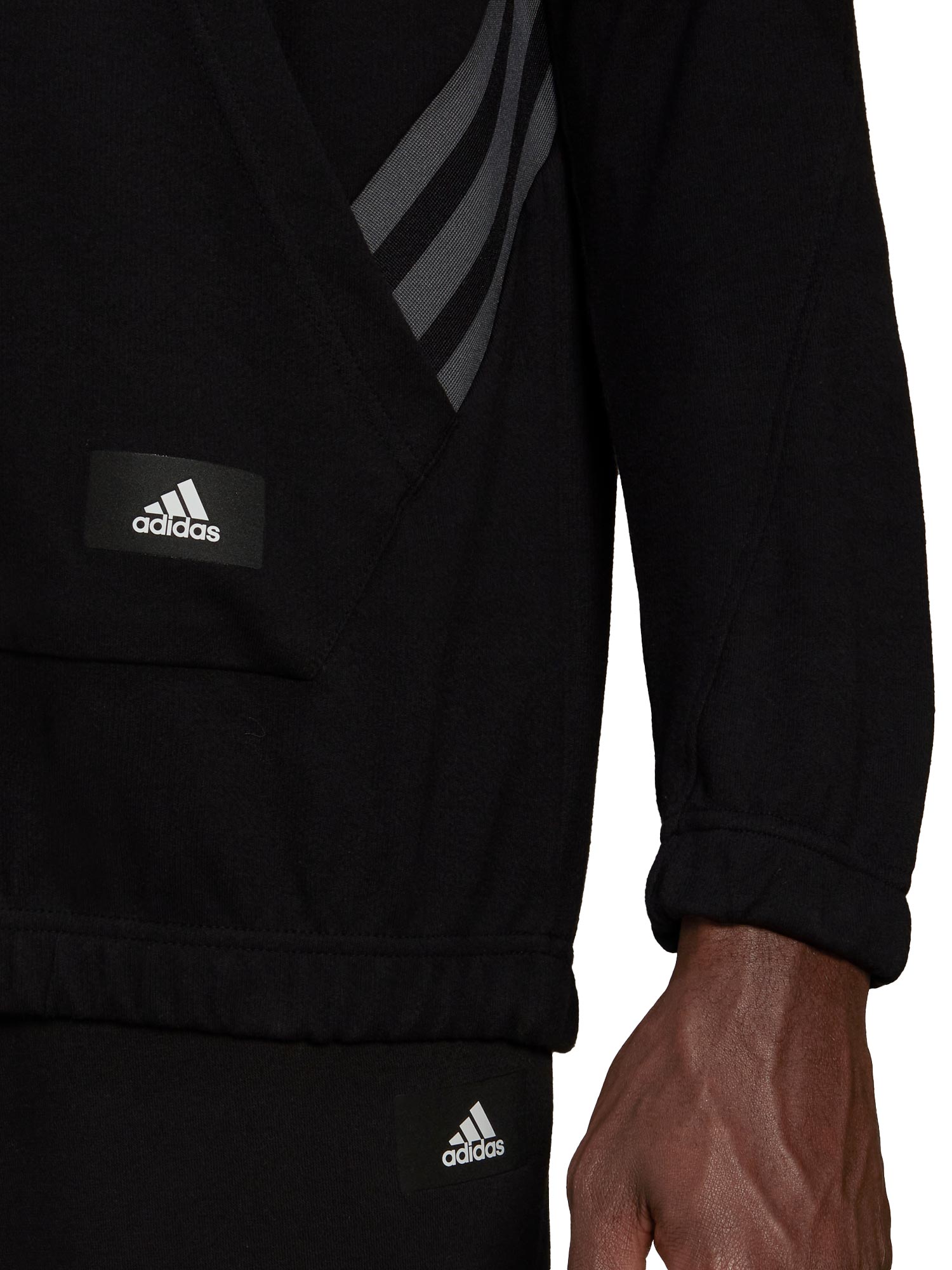 ADIDAS SPORTSWEAR Блуза TRVL Three Stripes 1\/4 Zip