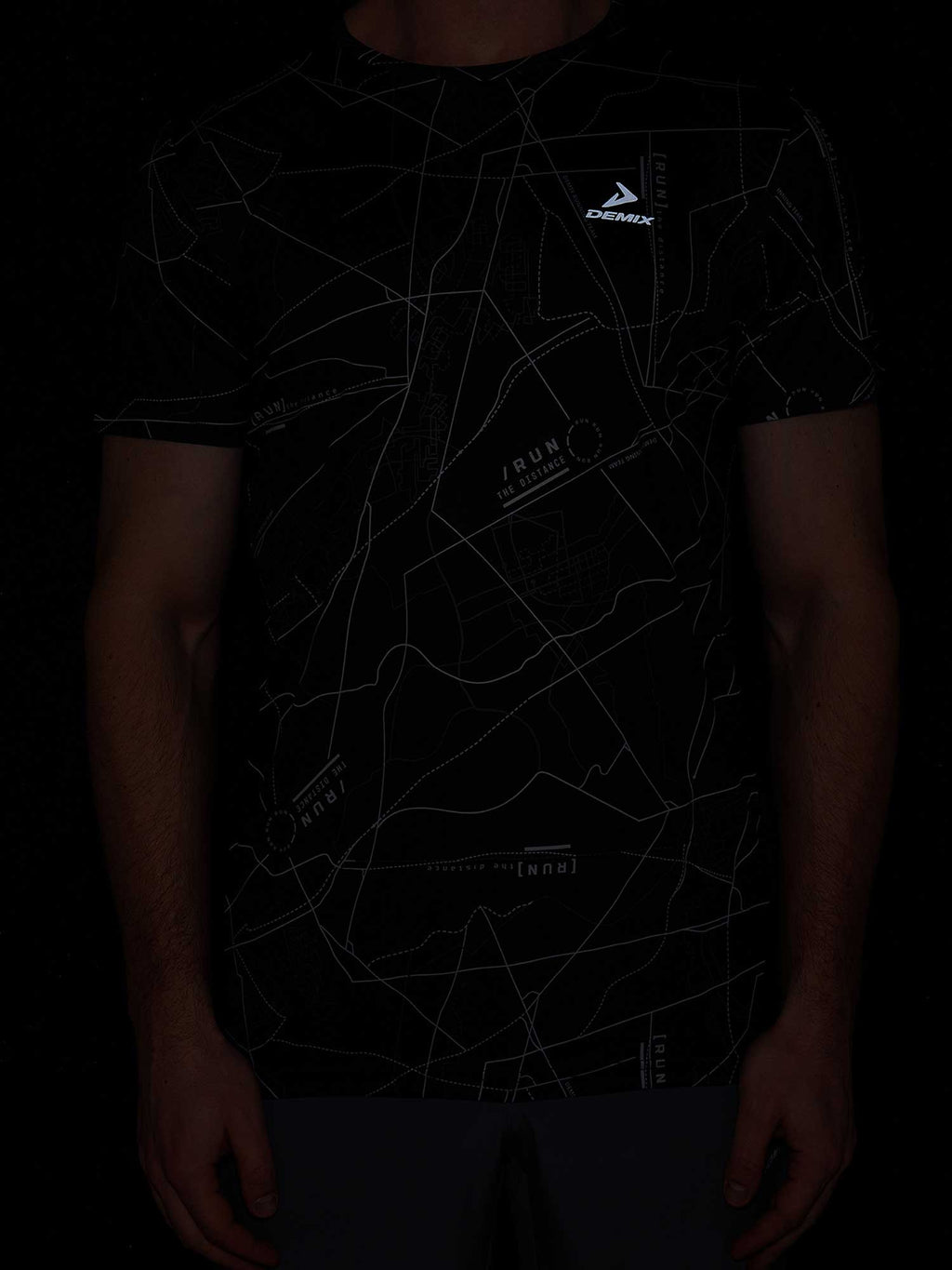 DEMIX Тениска M D Running Urban AOP SS T-Shirt