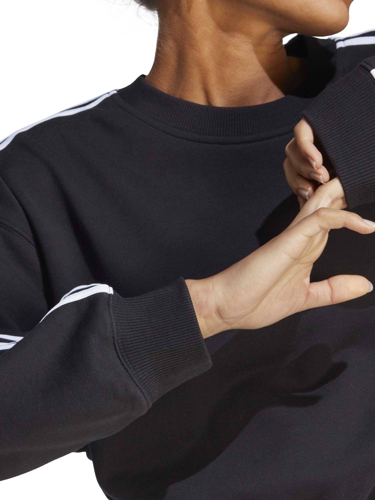 ADIDAS SPORTSWEAR Блуза Essentials 3-Stripes Crop Sweatshirt