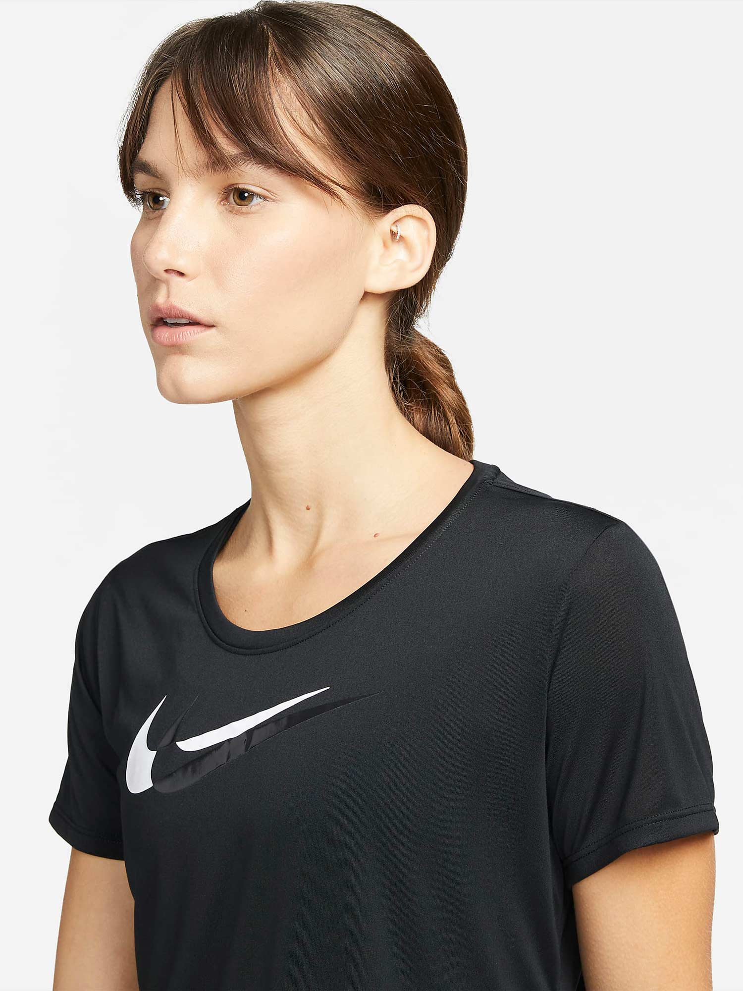 NIKE Тениска W DF SWSH RUN SS