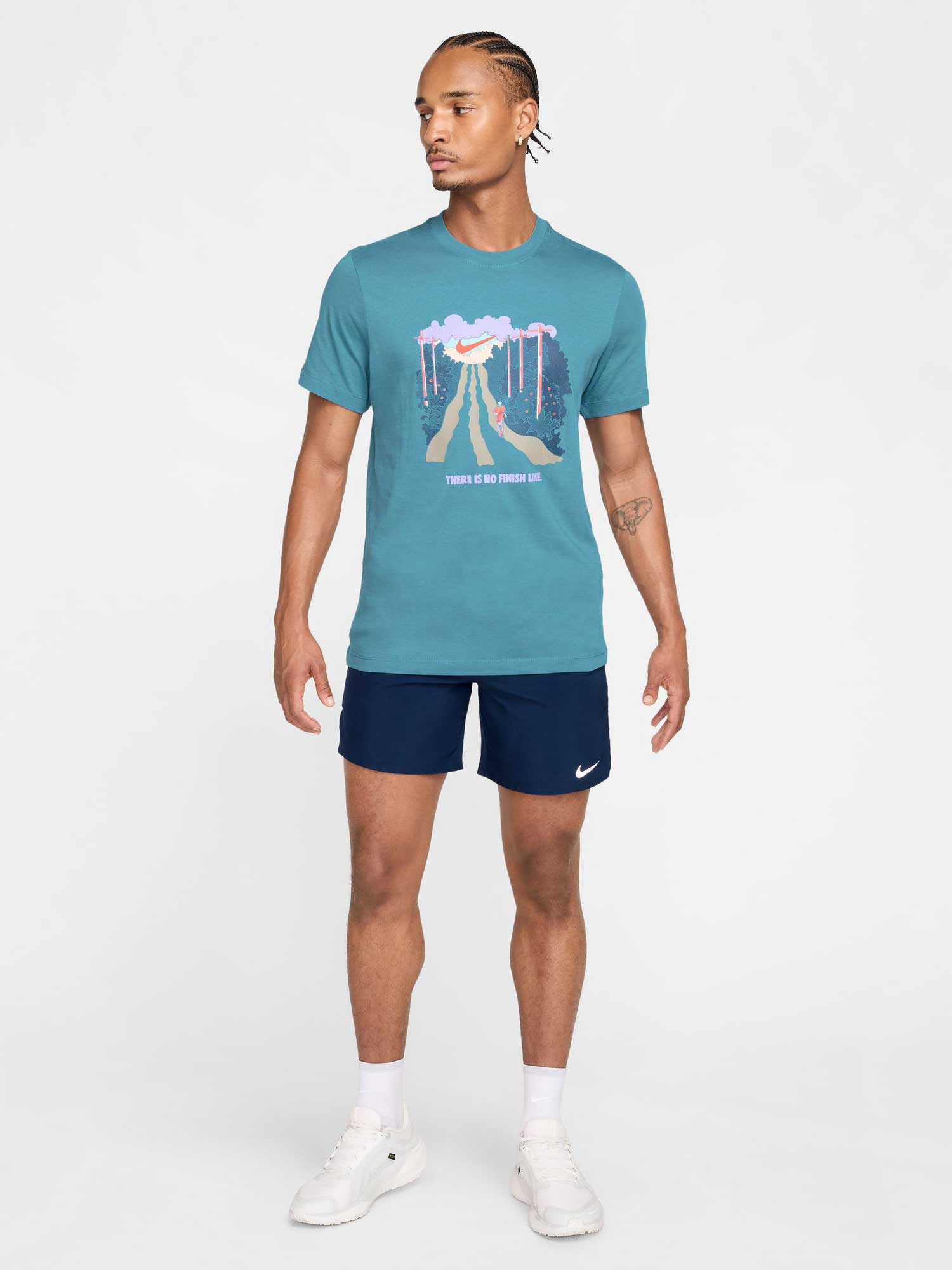 NIKE Тениска M NK TEE RUN IYKYK