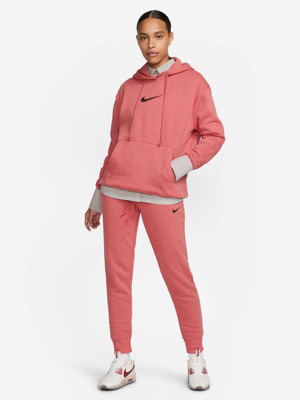 NIKE Суитшърт W NSW FLC OS PO HDY MS