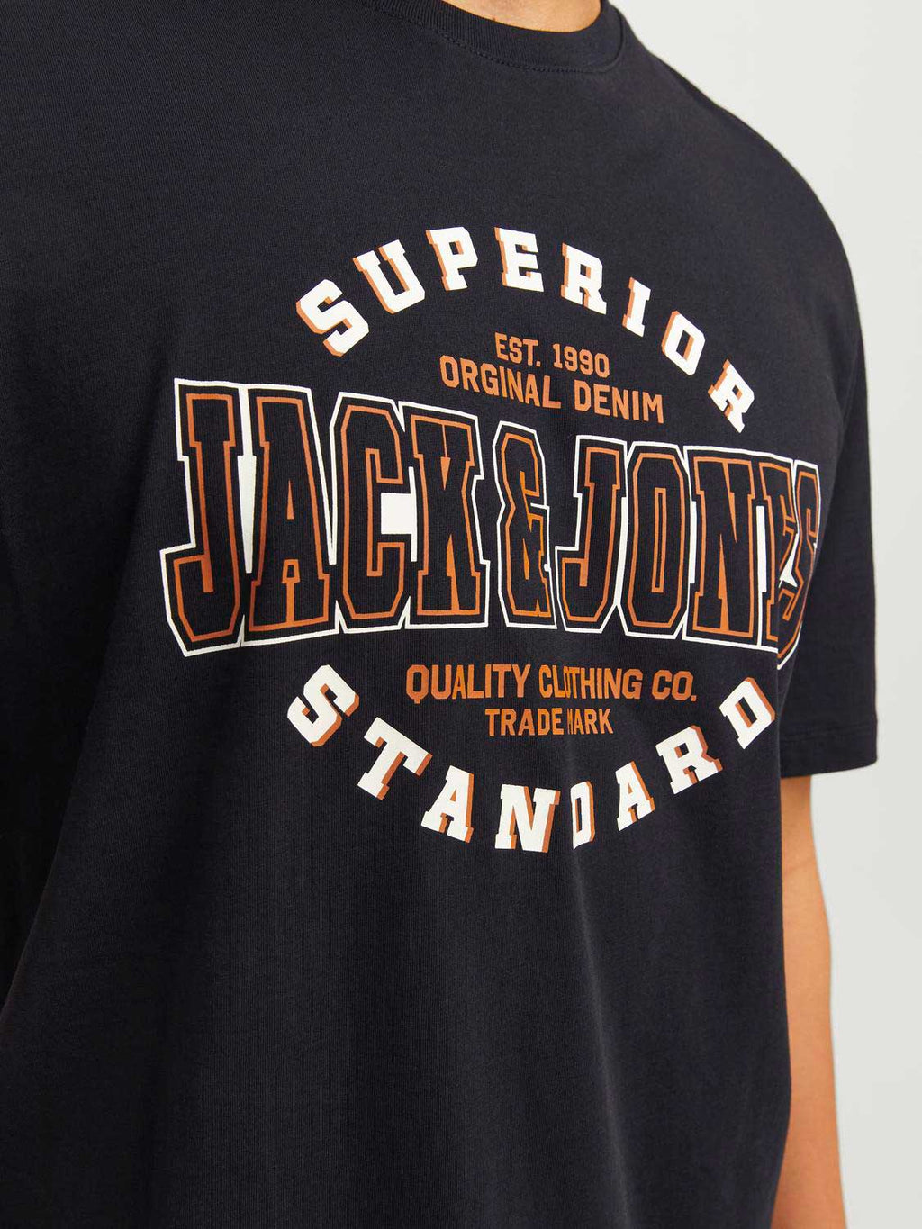 JACK & JONES Тениска JJELOGO TEE SS O-NECK 2 COL AW24 SN