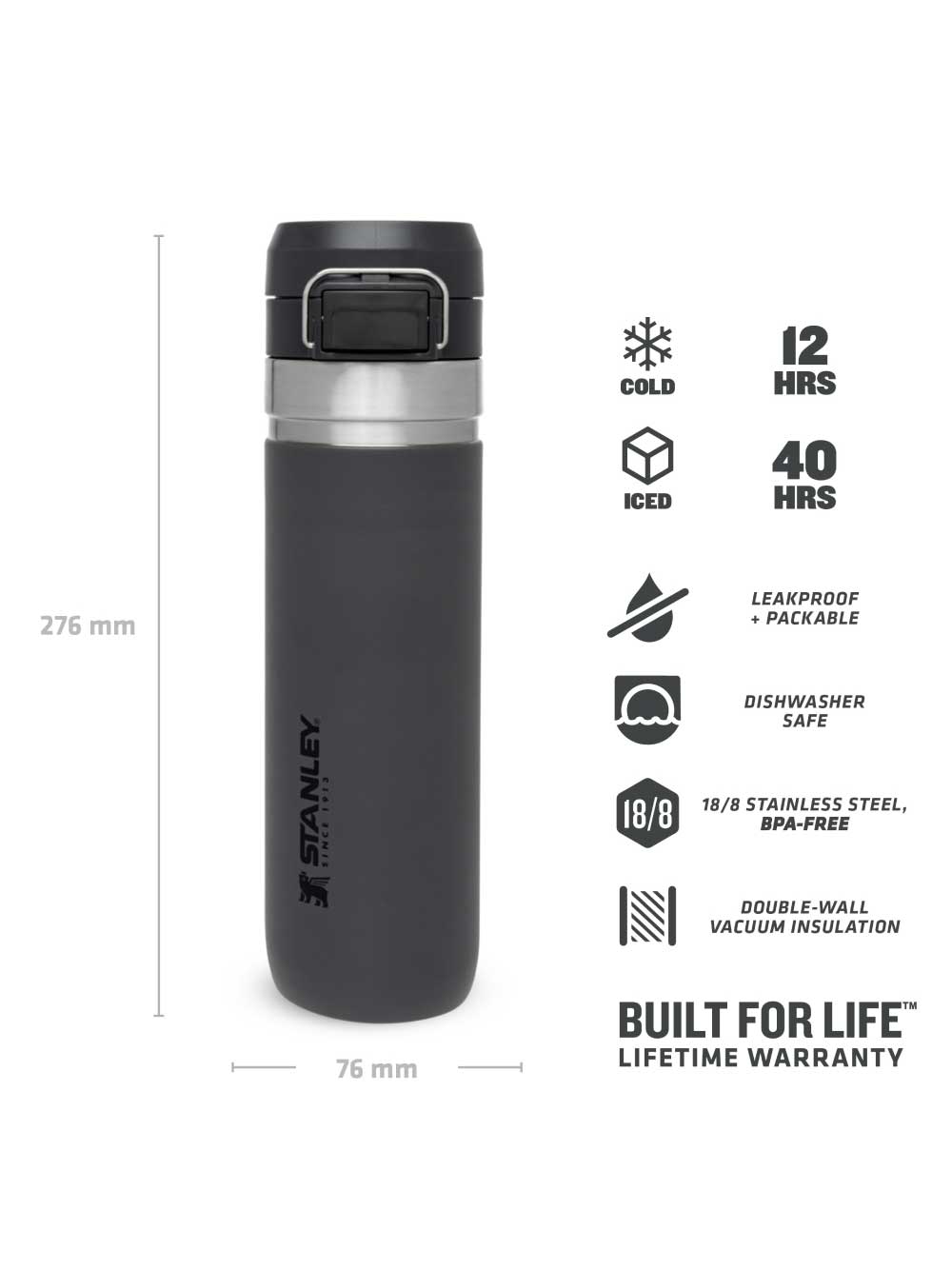 STANLEY Термо бутилка The Quick-Flip - 0.7L