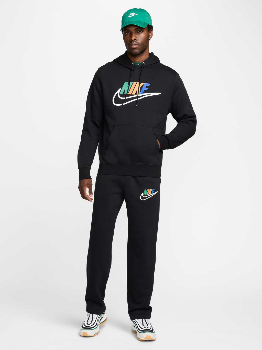 NIKE Суитшърт M NK CLUB BB HDY FUTURA BLOCK