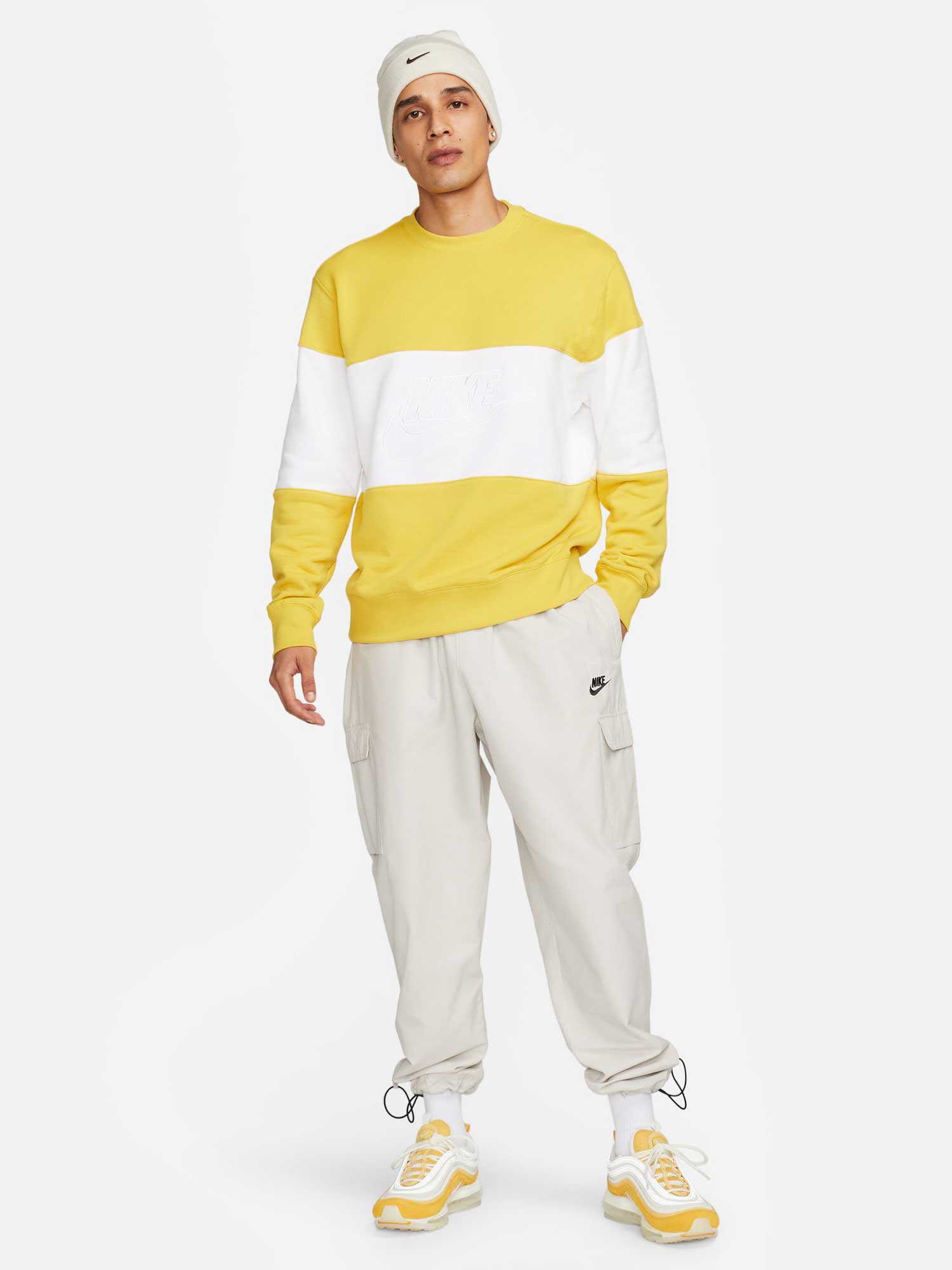 NIKE Блуза M NK CLUB+ FT CREW CB