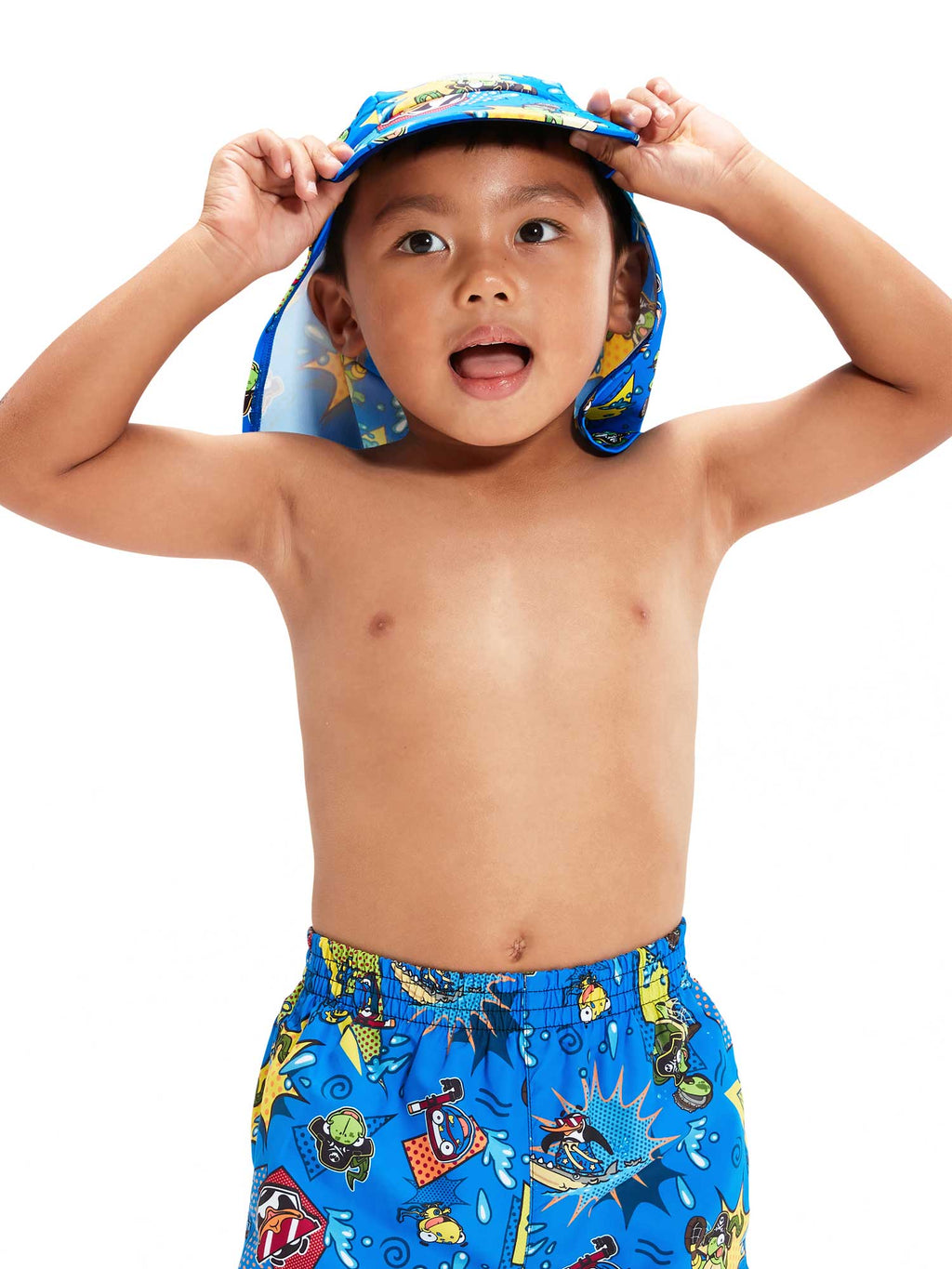 SPEEDO Шапка с UV защита BOYS LEARN TO SWIM SUN HAT