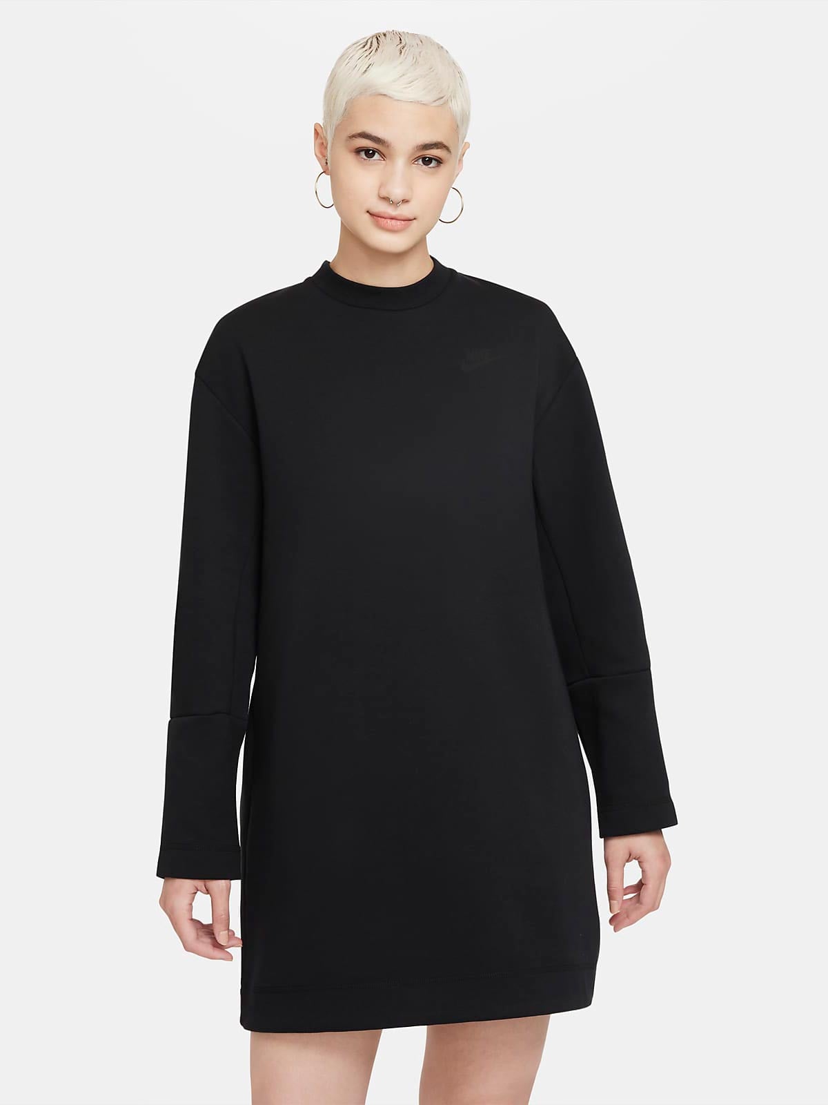 NIKE Рокля W TCH FLC ESSNTL LS