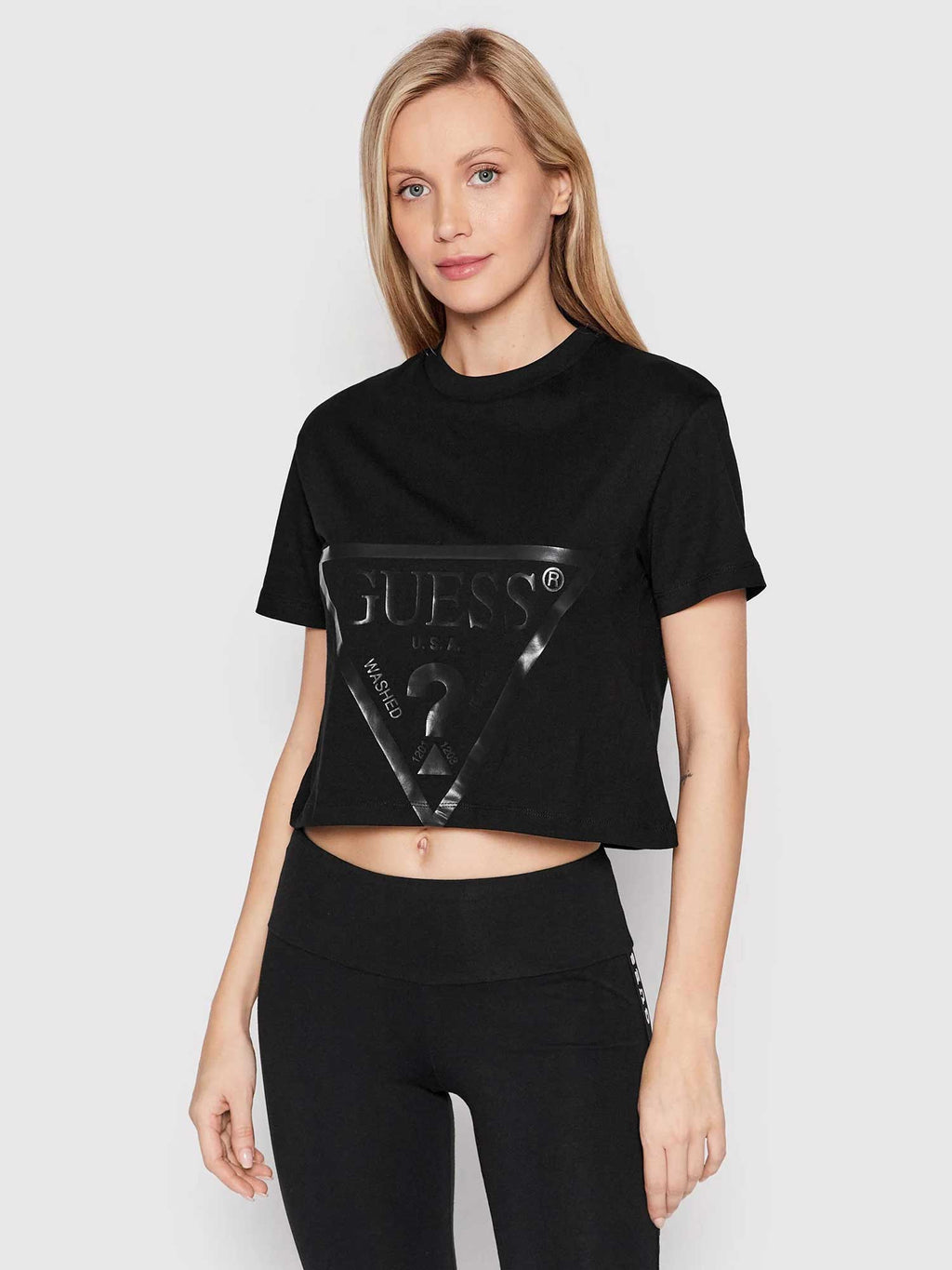 GUESS Тениска ADELE CROP T-SHIRT
