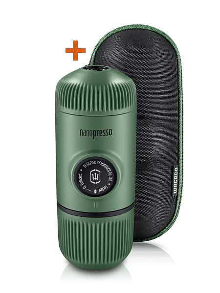 WACACO Кафемашина Nanopresso Classic + калъф, Moss Green