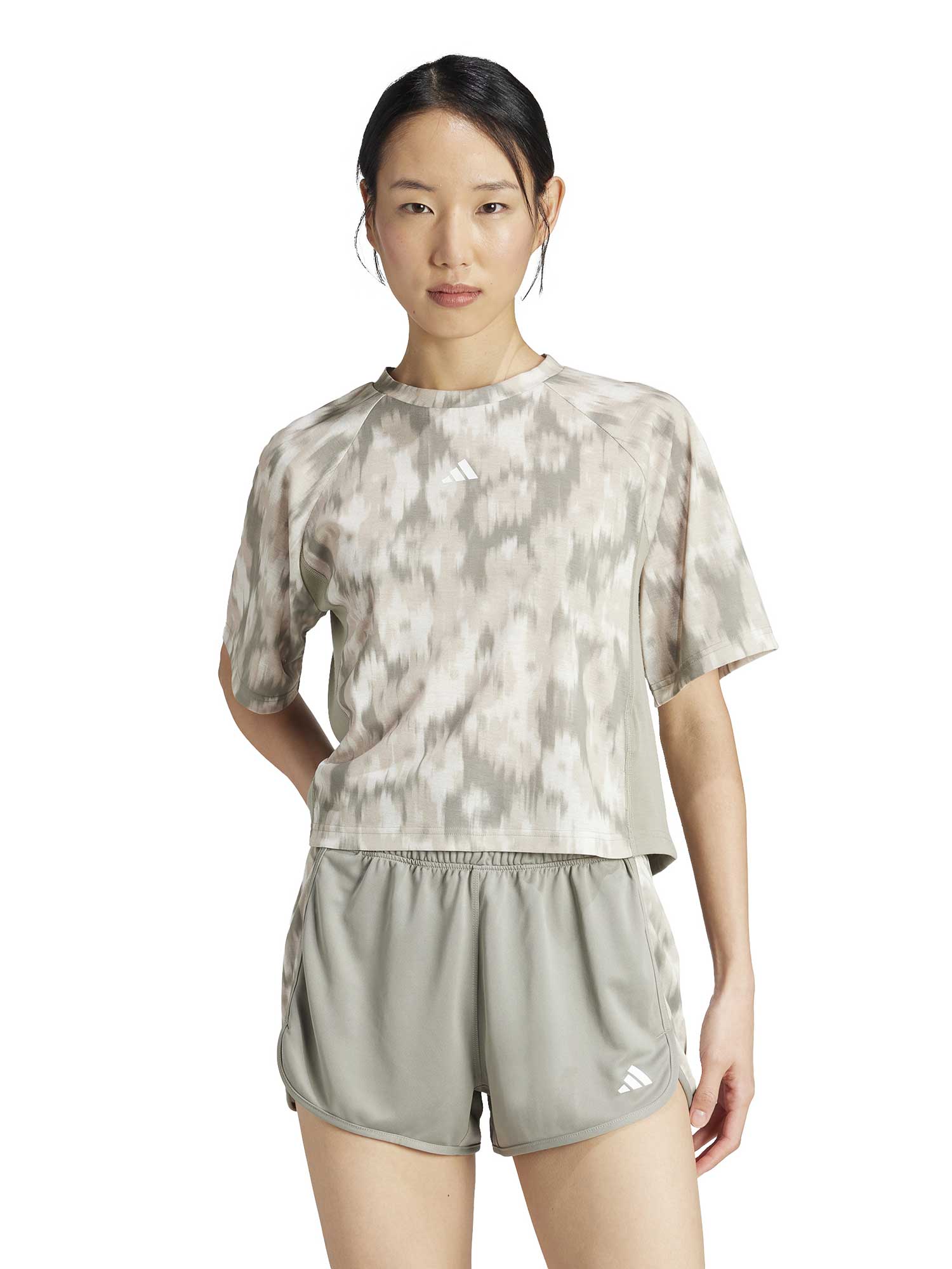 ADIDAS PERFORMANCE Тениска Train Essentials Allover Print Flower