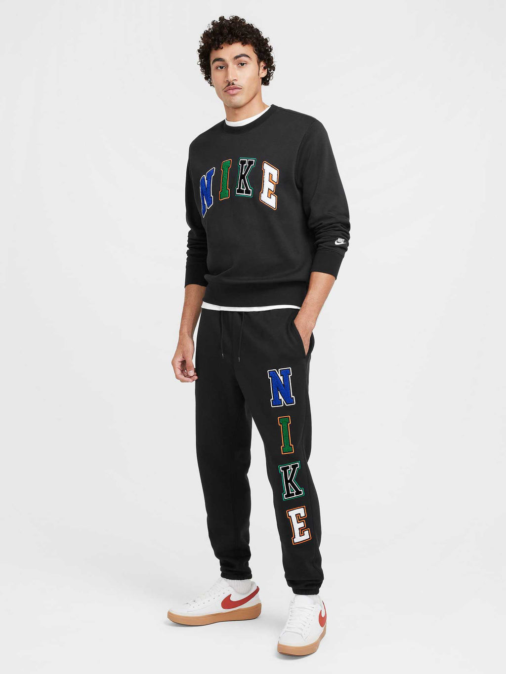 NIKE Спортно долнище M NK CLUB BB CF PANT LTTRS