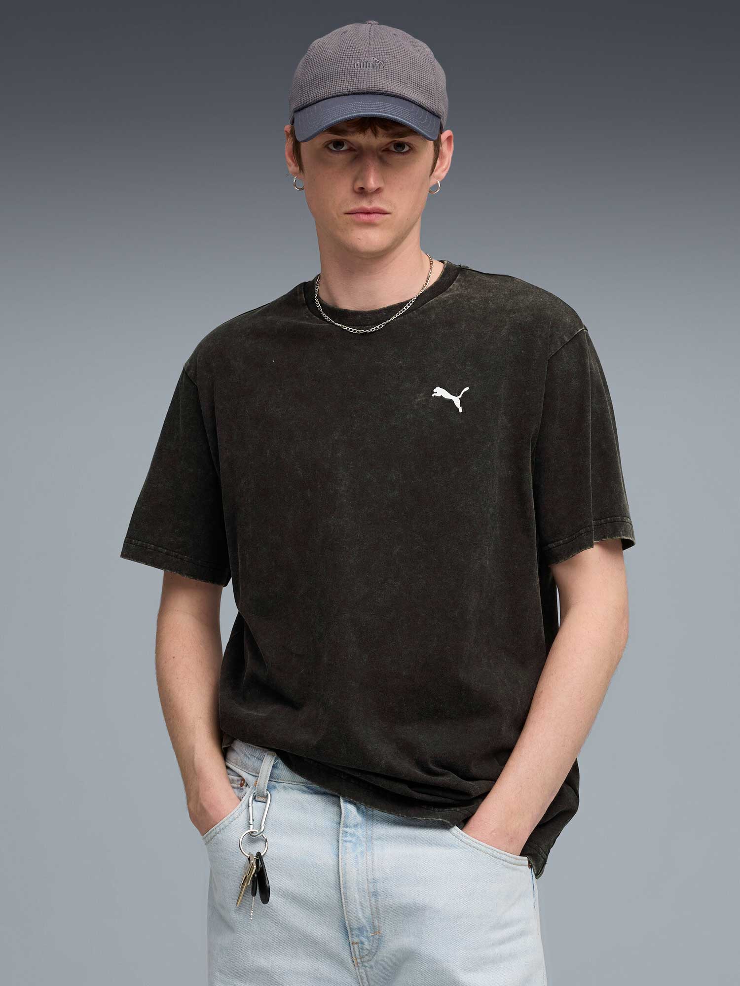 PUMA Тениска ESS ELEVATED Relaxed Wash Tee