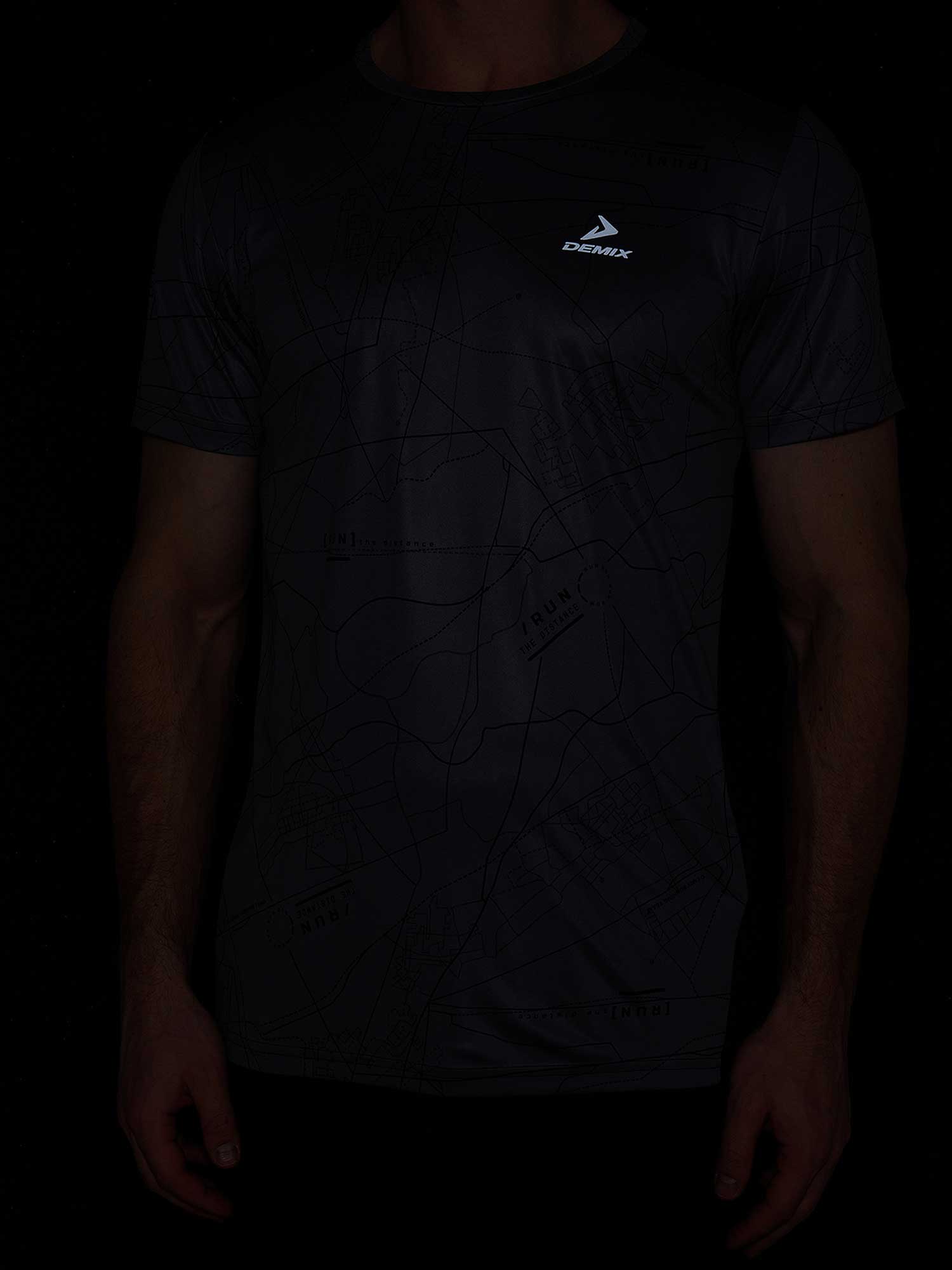 DEMIX Тениска M D Running Urban AOP SS T-Shirt