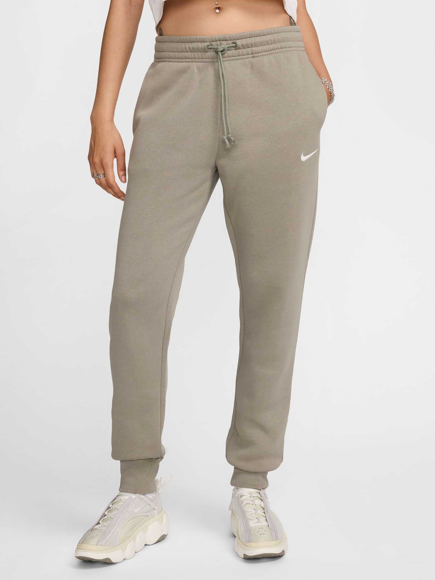 NIKE Спортно долнище W NSW PHNX FLC MR PANT STD