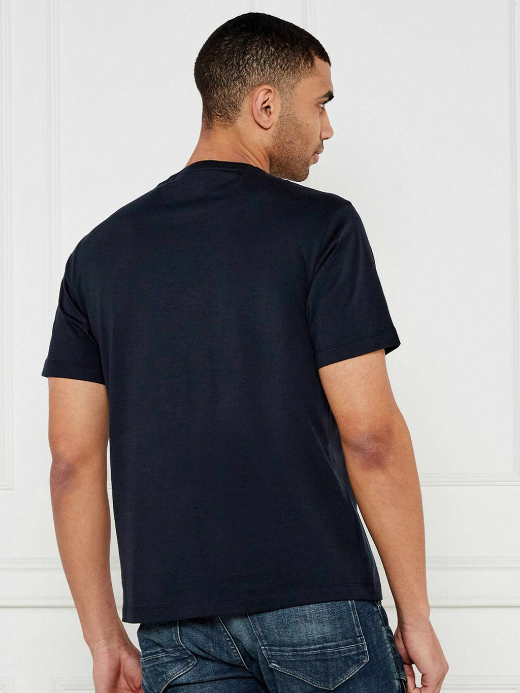 GUESS JEANS Тениска GJ SS CN REG CHEST STRIPE TEE