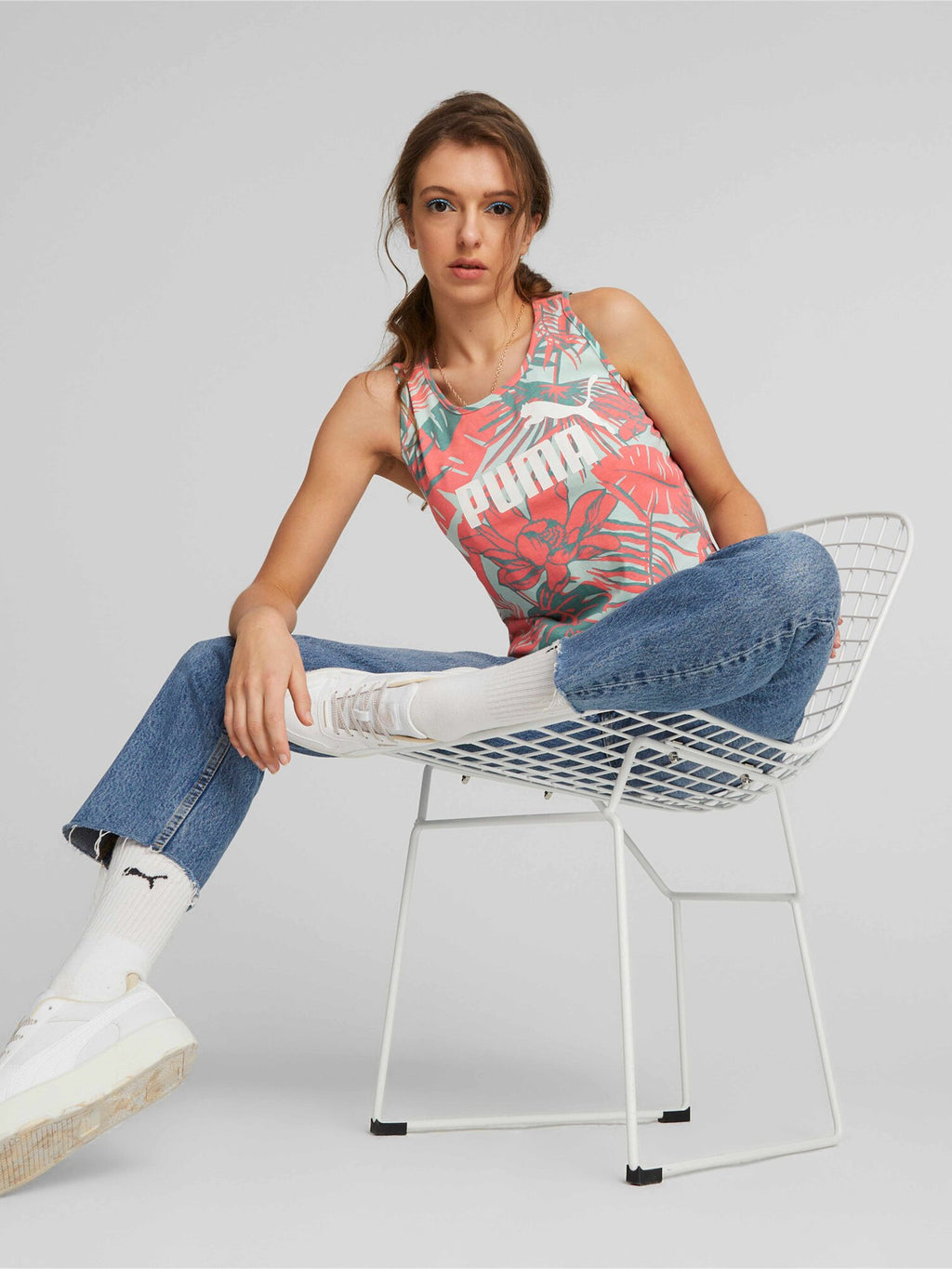 PUMA Тениска ESS+ FLOWER POWER Tank