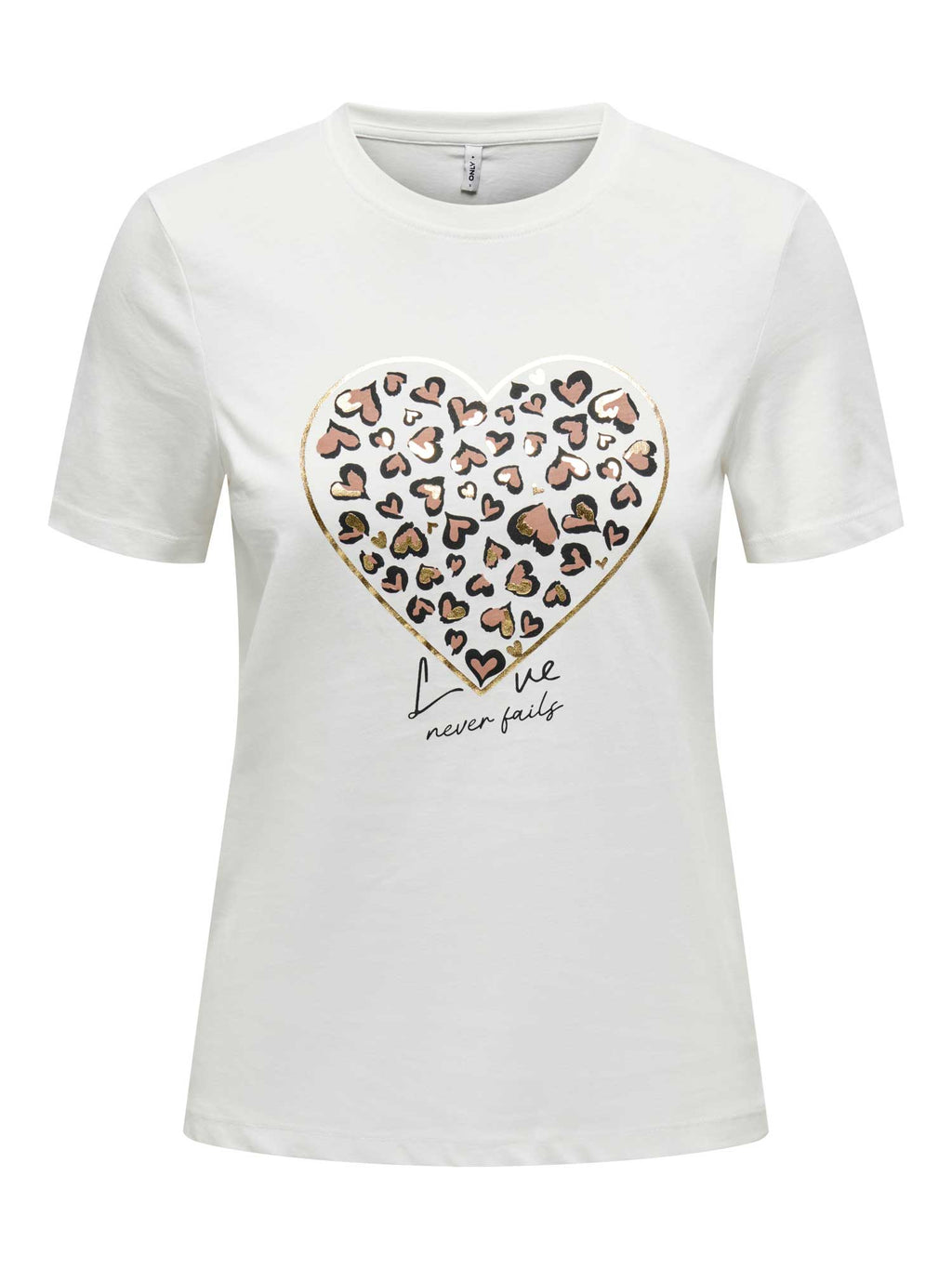 ONLY Тениска ONLTANYA LIFE REG S/S LEO PRINT TOP JRS
