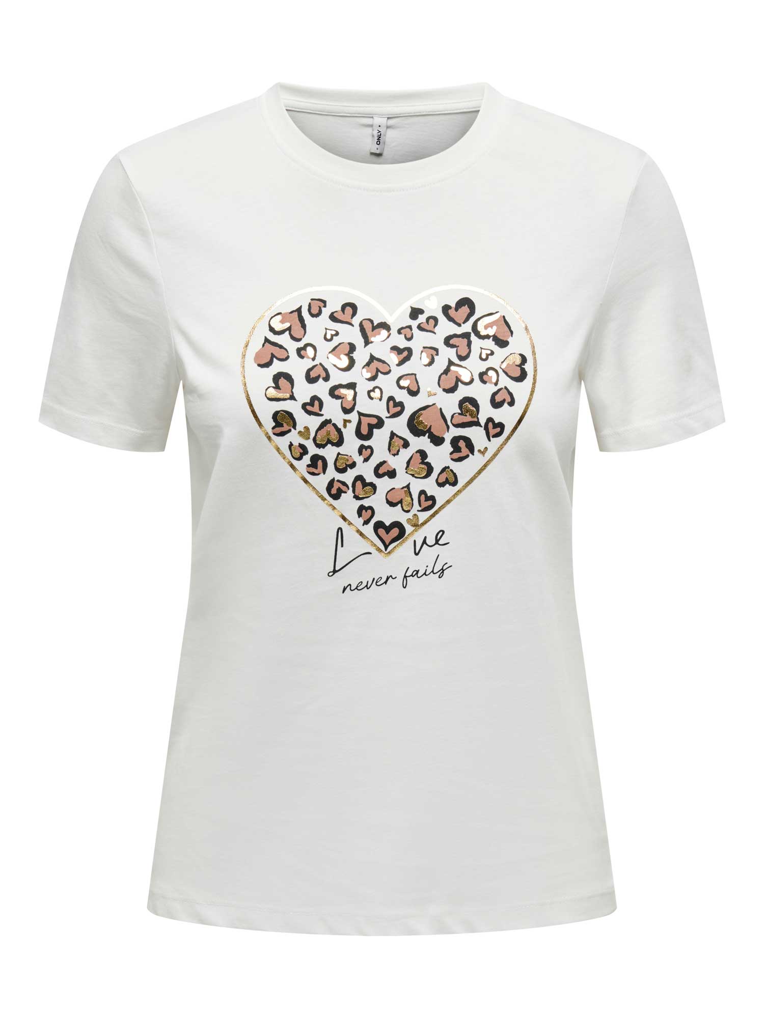 ONLY Тениска ONLTANYA LIFE REG S/S LEO PRINT TOP JRS