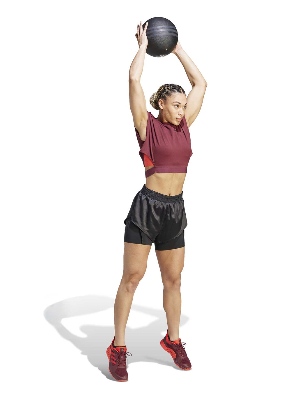 ADIDAS PERFORMANCE Къси панталони Power AEROREADY 2-in-1