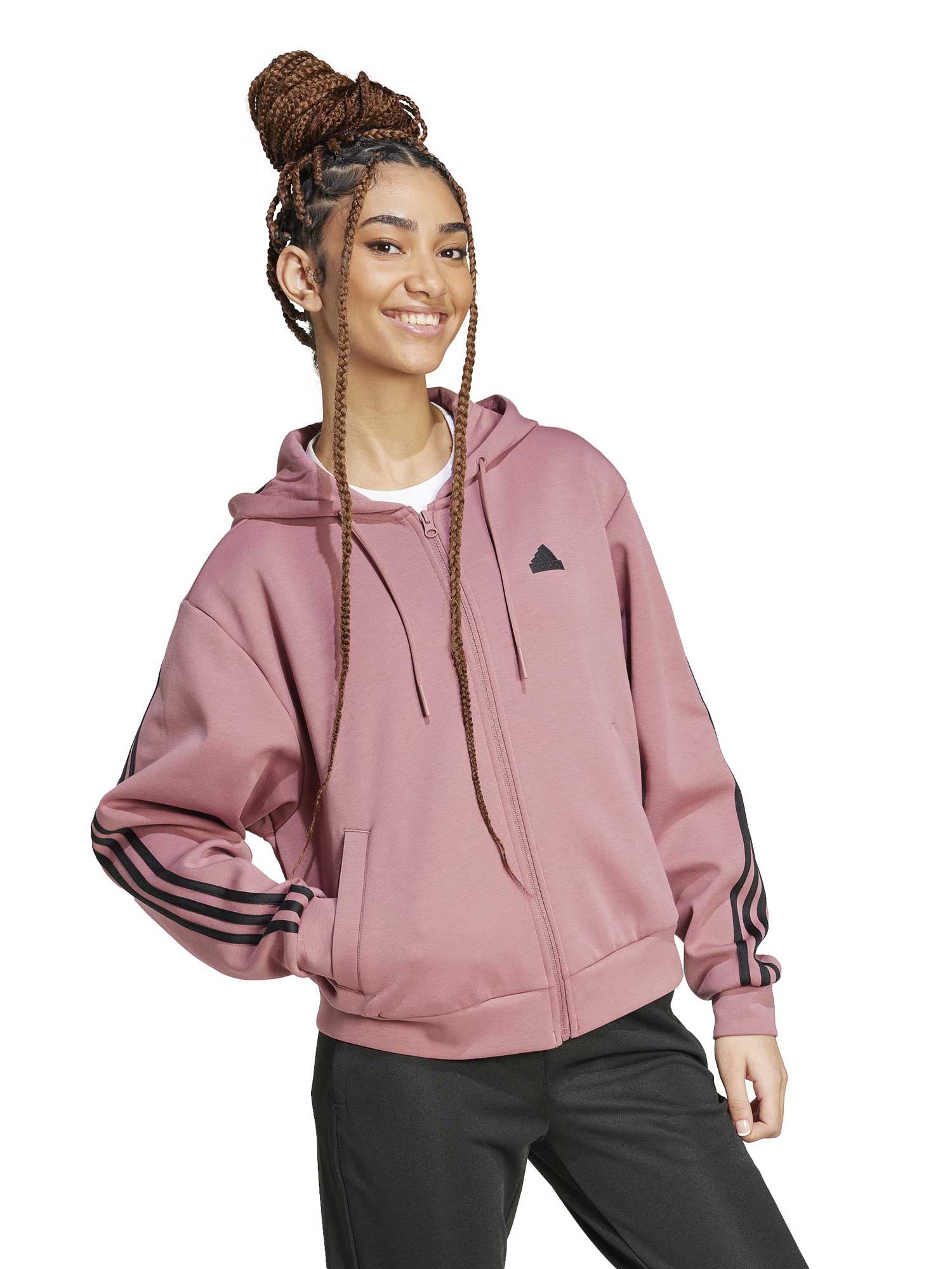 ADIDAS SPORTSWEAR Суитшърт Future Icons 3-Stripes Full Zip Hoodie