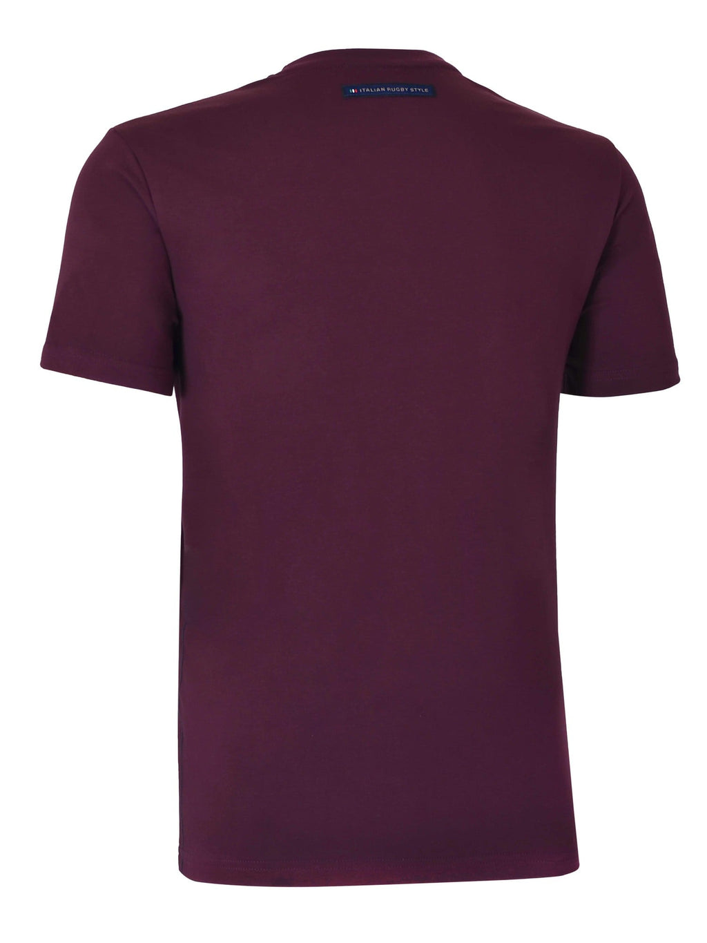 ITALIAN RUGBY STYLE Мъжка тениска IRS 25025 A-29-AUBERGINE