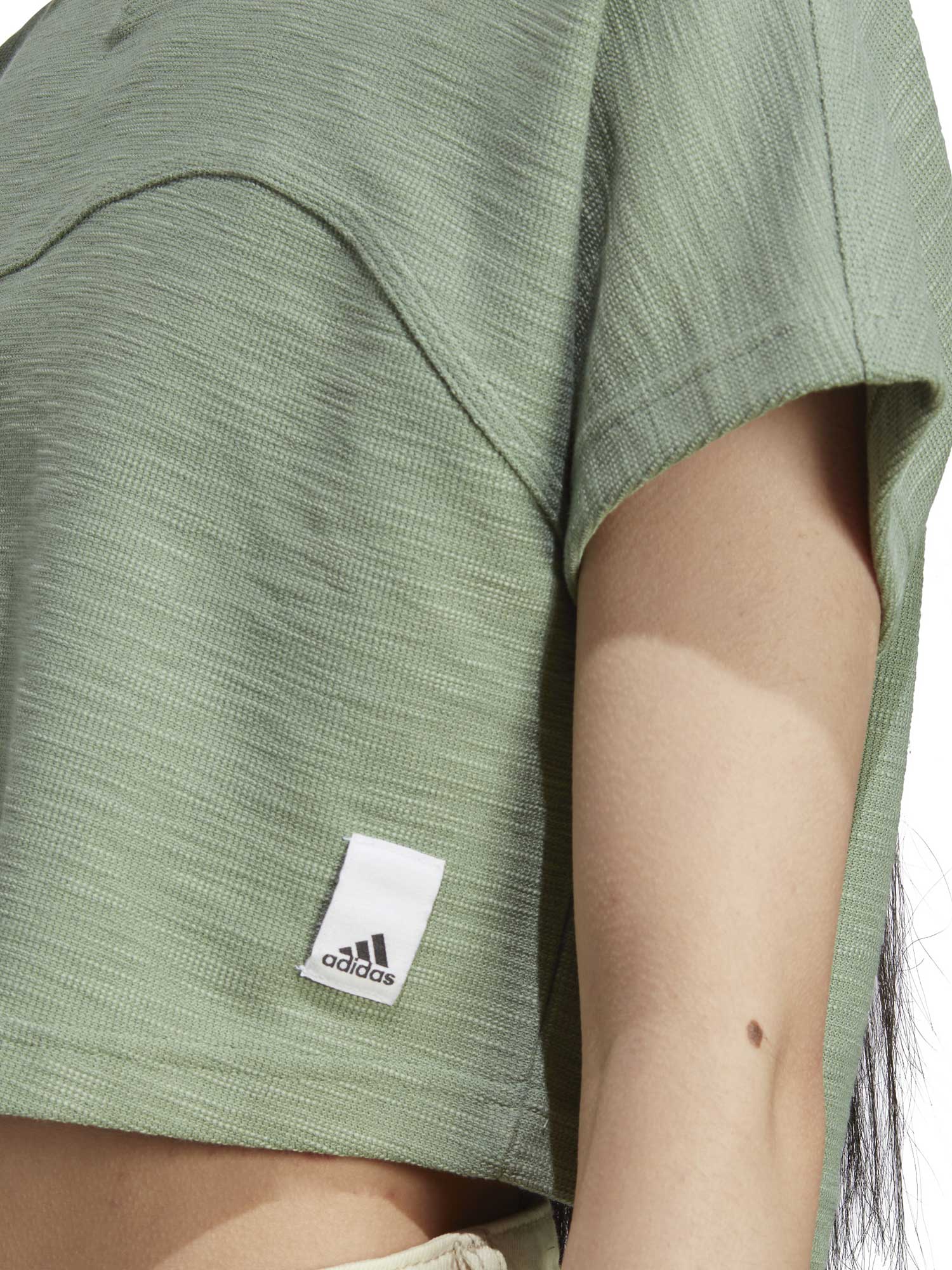 ADIDAS SPORTSWEAR Тениска Lounge Terry Loop Crop Top