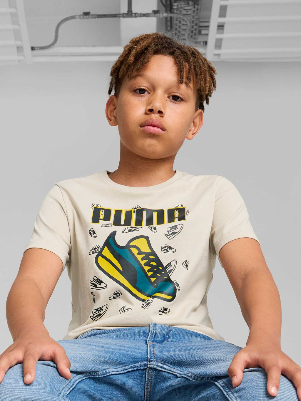 PUMA Тениска ESS+ LOGO LAB Graphic Tee III B