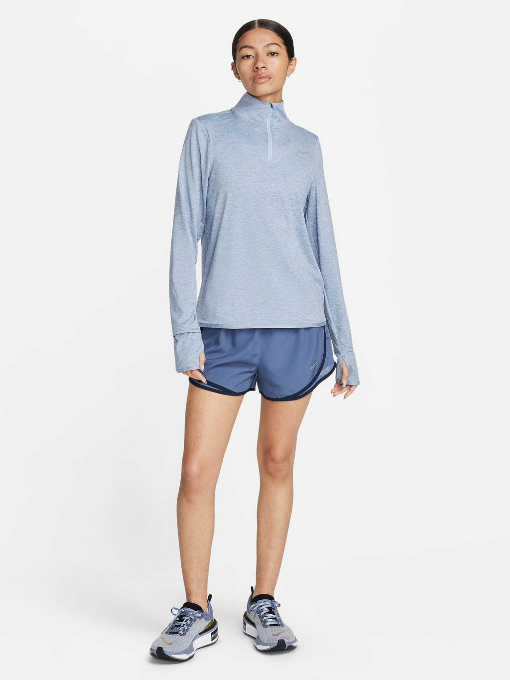 NIKE Блуза W NK SWIFT ELMNT DF UV HZ TOP