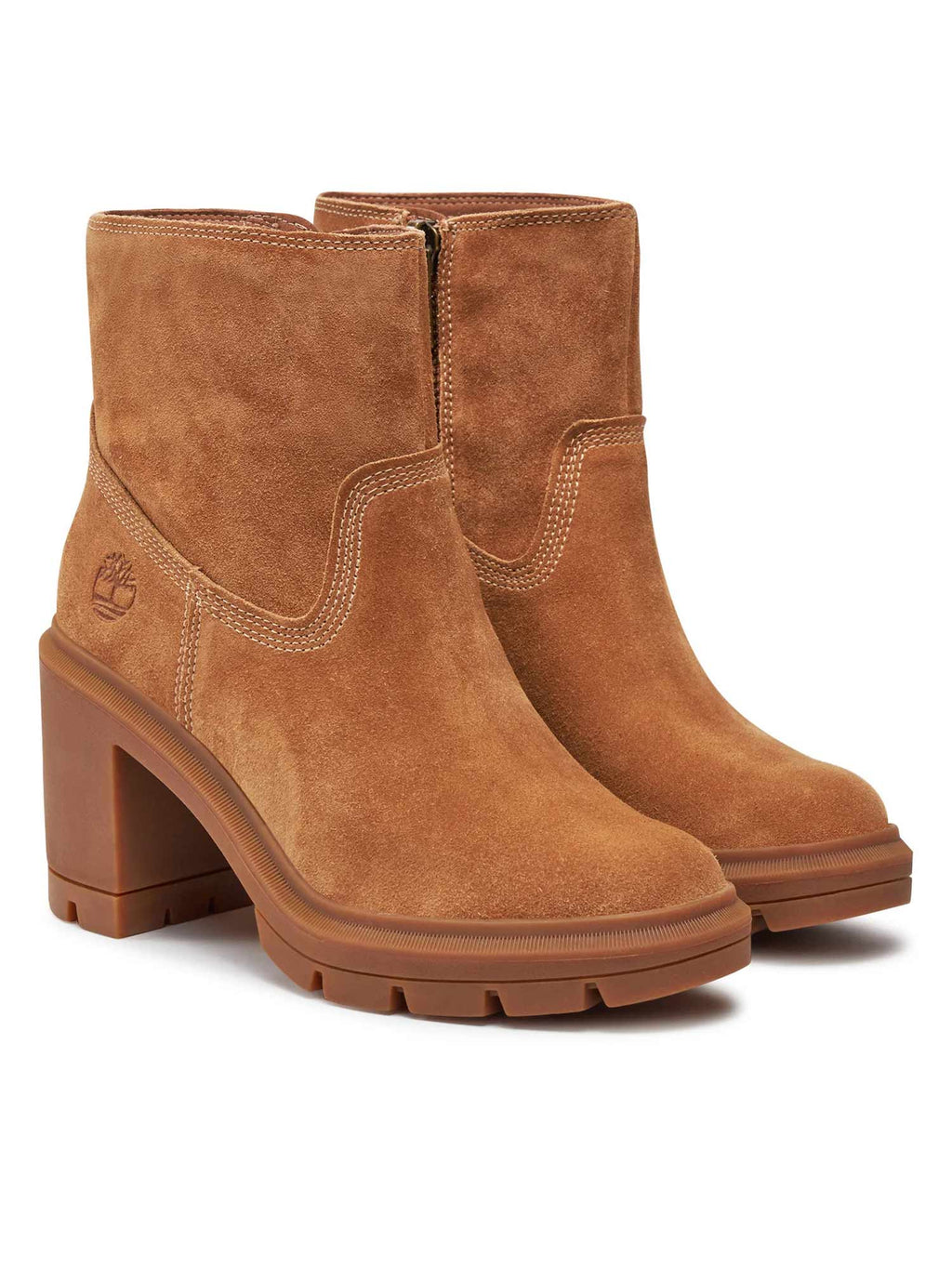 TIMBERLAND Обувки ALLINGTON HEIGHTS MID ZIP UP BOOT RUST SUED