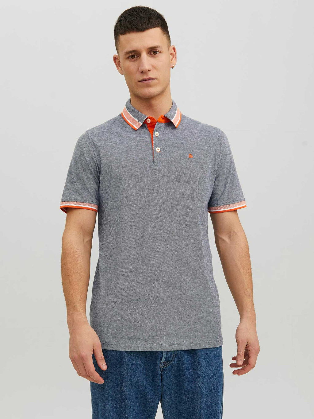 JACK & JONES Тениска JJEPAULOS POLO SS NOOS