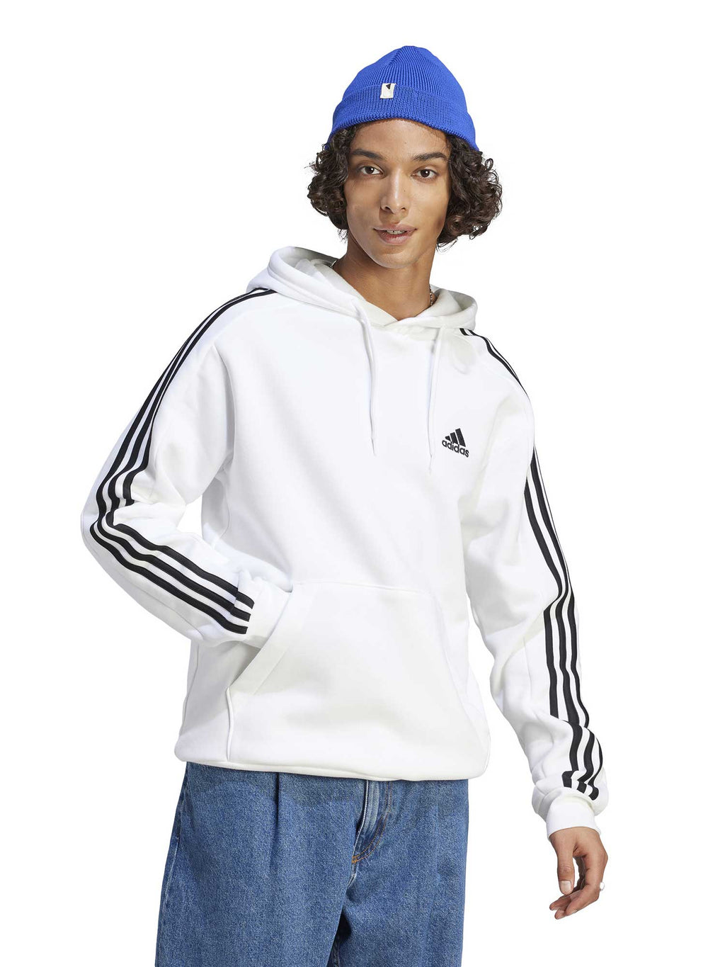 ADIDAS SPORTSWEAR Суитшърт Essentials Fleece 3-Stripes Hoodie