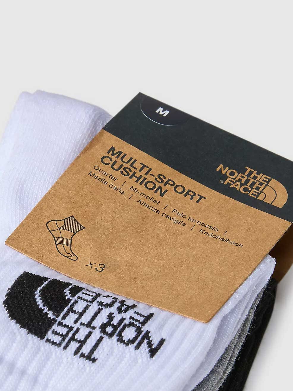 THE NORTH FACE Чорапи MULTI SPORT CUSH QUARTER SOCK 3P