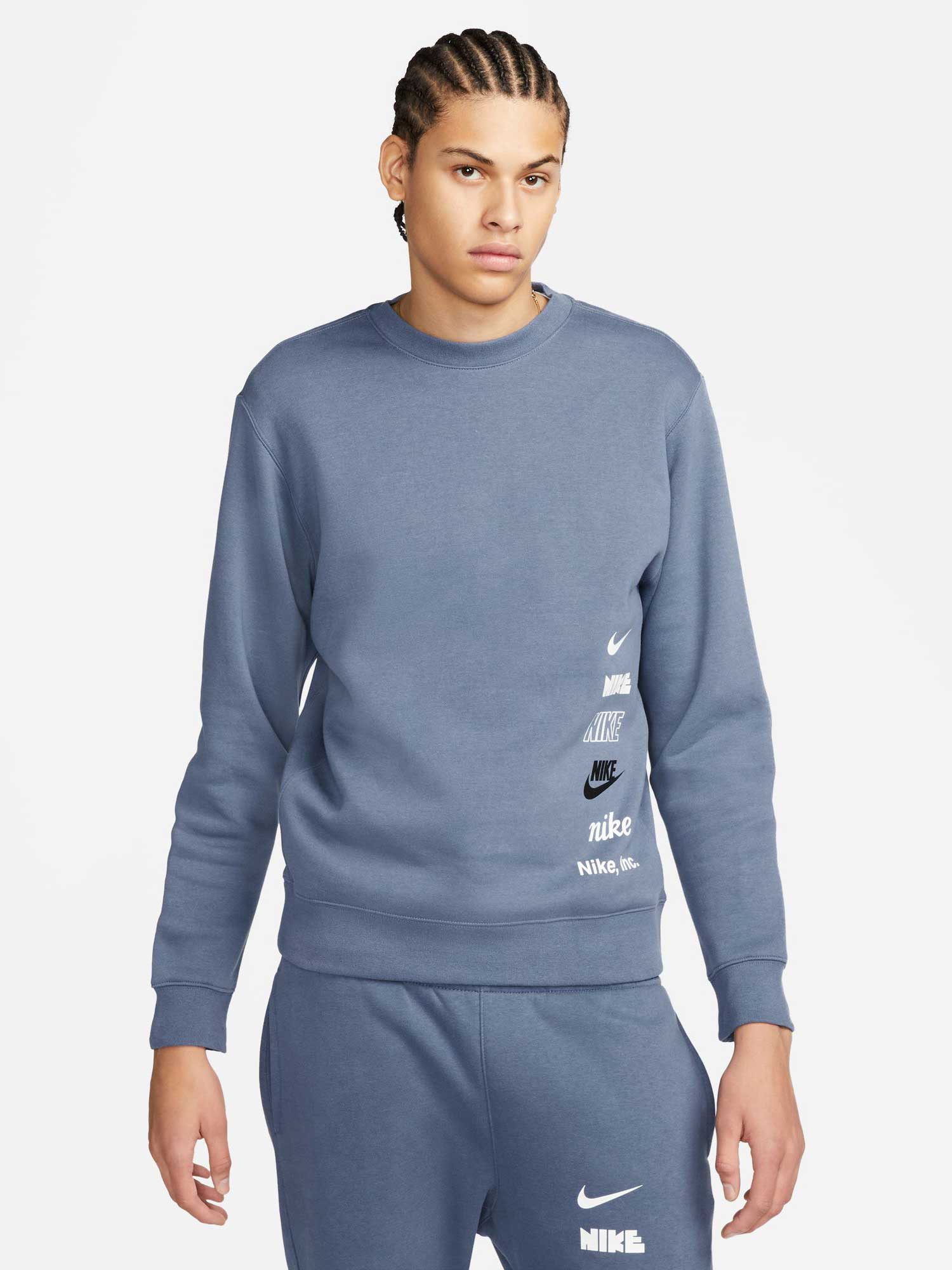 NIKE Блуза M NK CLUB + BB CREW MLOGO